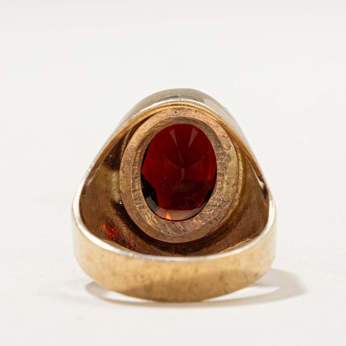 1972 Birmingham 9K Garnet Cocktail Ring | 4.00ct | SZ 6.75