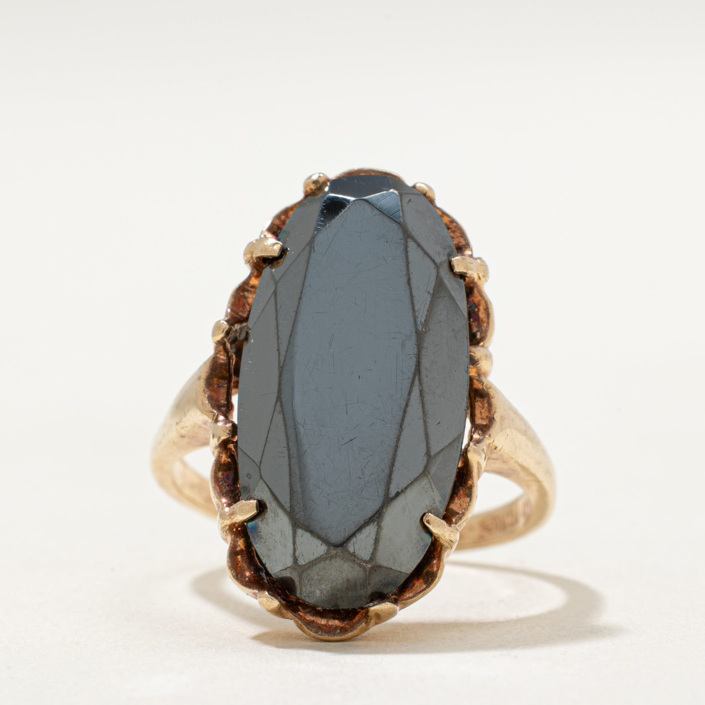 Vintage Canadian Hematite Ring | 8.40ct | SZ 6