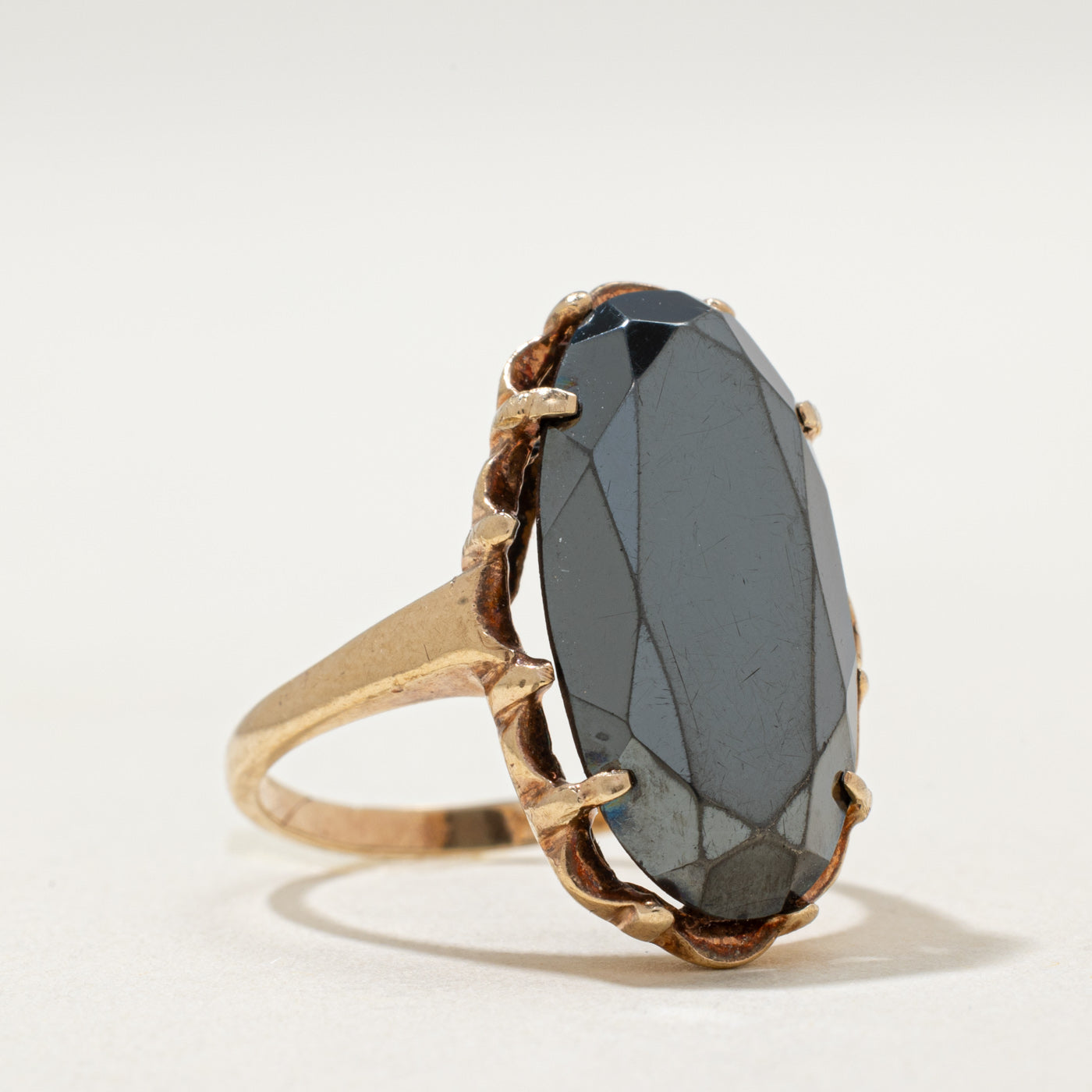 Vintage Canadian Hematite Ring | 8.40ct | SZ 6