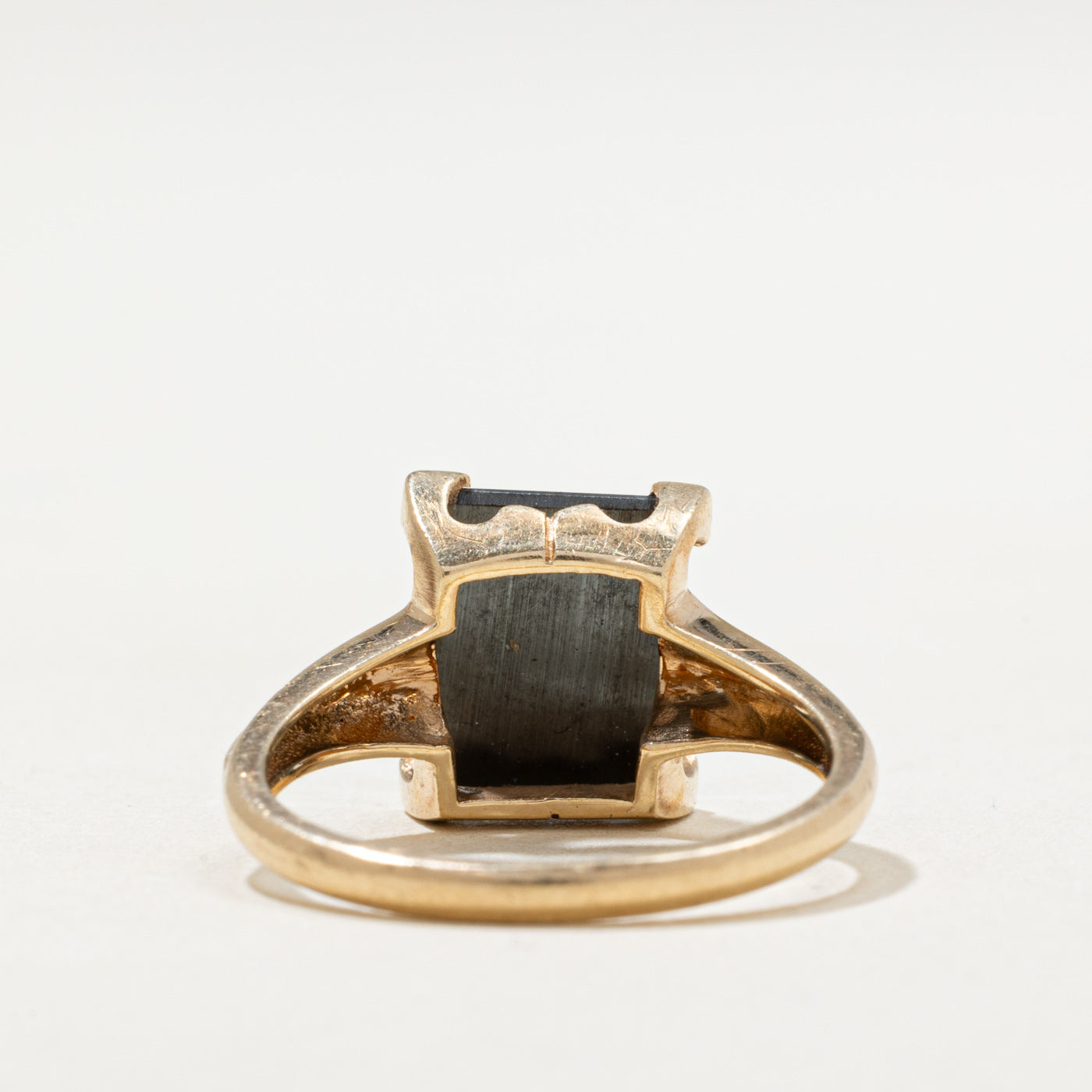 10K Hematite Tapered Ring | 2.80ct | SZ 5.75