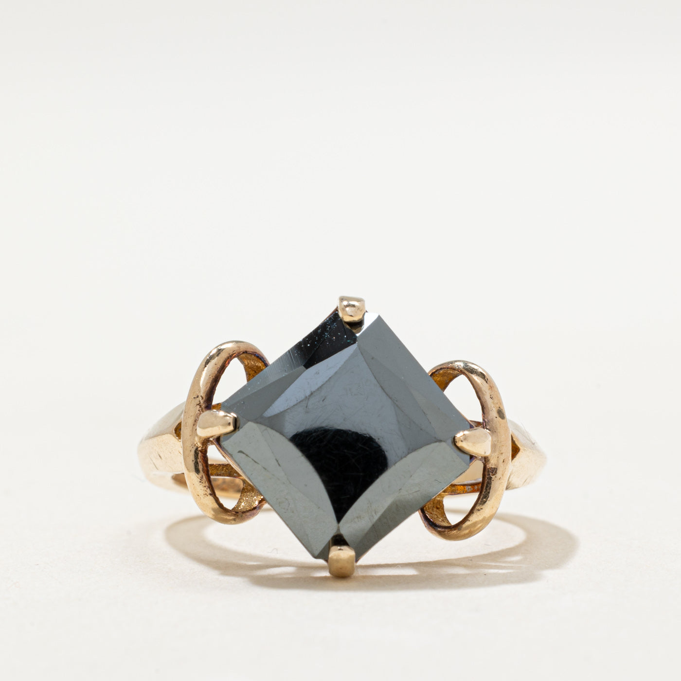 10K Hematite Cocktail Ring | 3.60ct | SZ 6