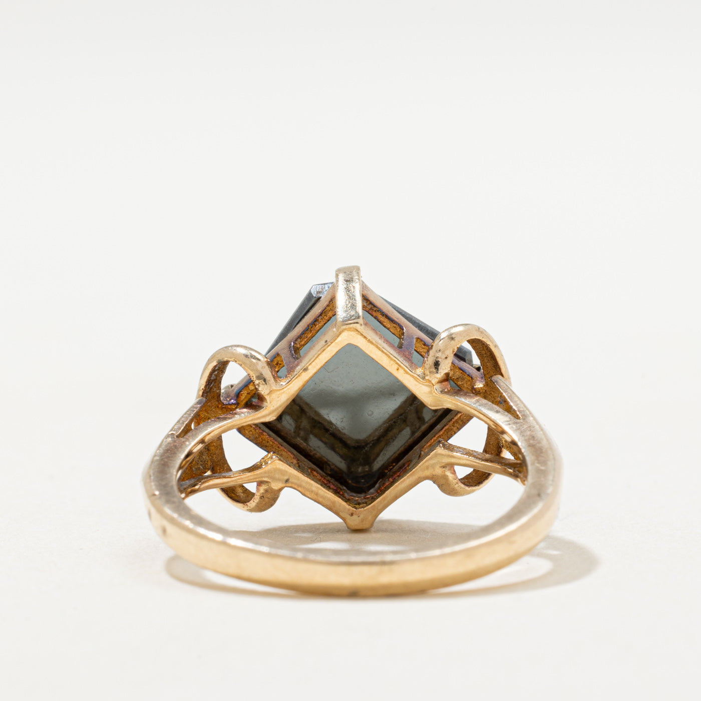 10K Hematite Cocktail Ring | 3.60ct | SZ 6