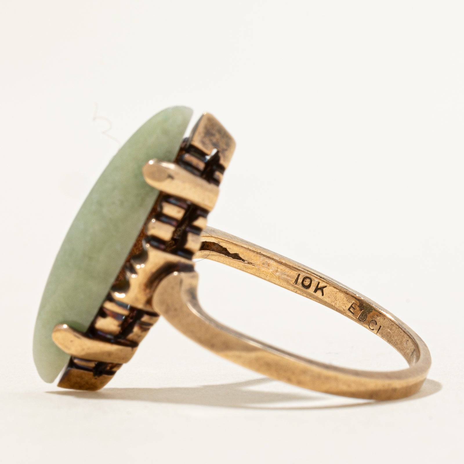Marquise Cabochon Jade Navette Ring | 3.00ct | SZ 6