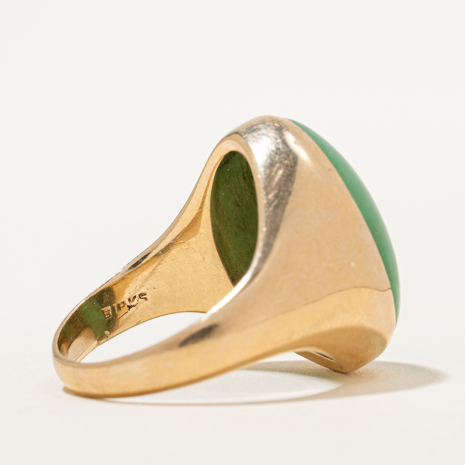 Oval Cabochon Jade Cocktail Ring | 15.00ct | SZ 8.25