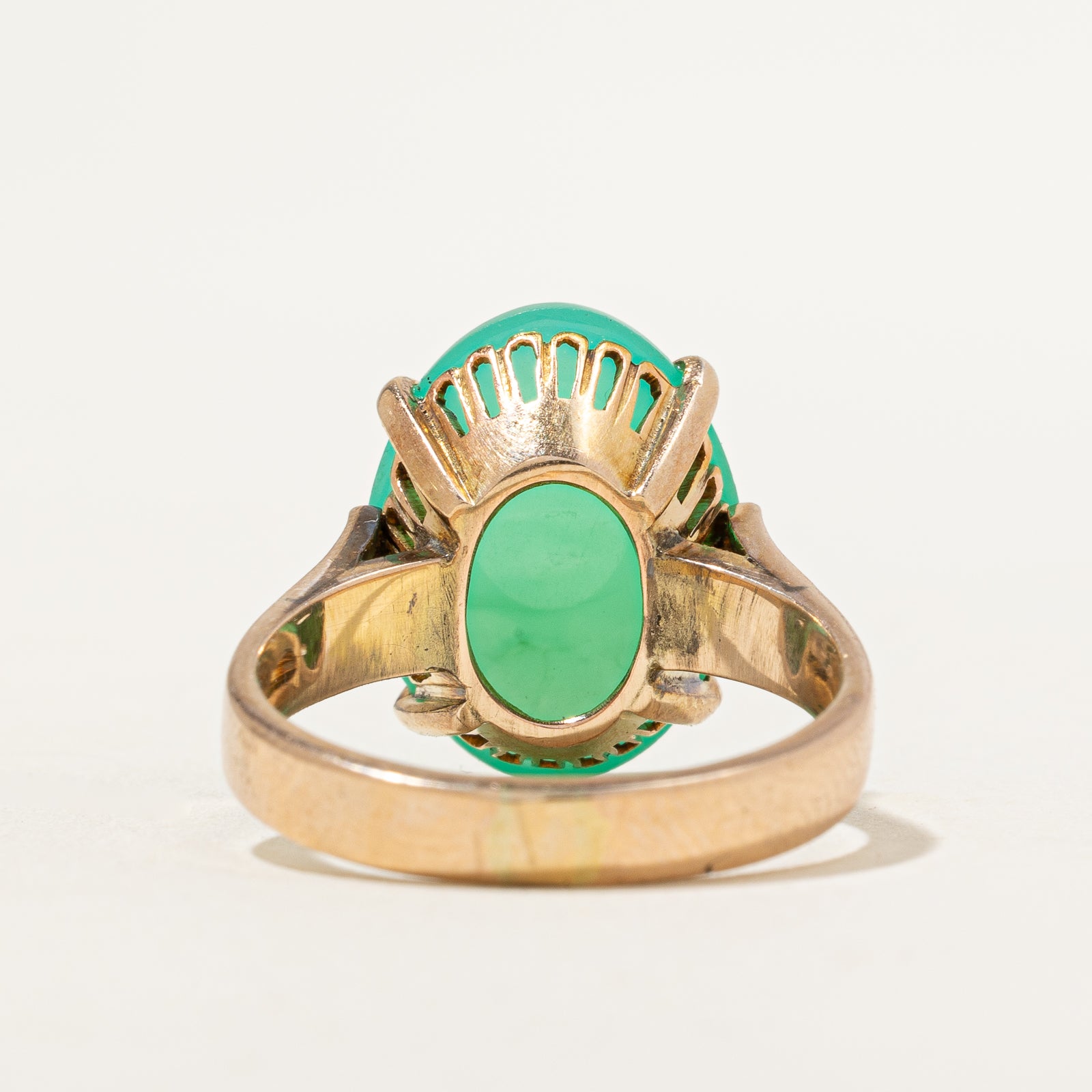 Oval Cabochon Jade Ring | 7.80ct | SZ 6.75