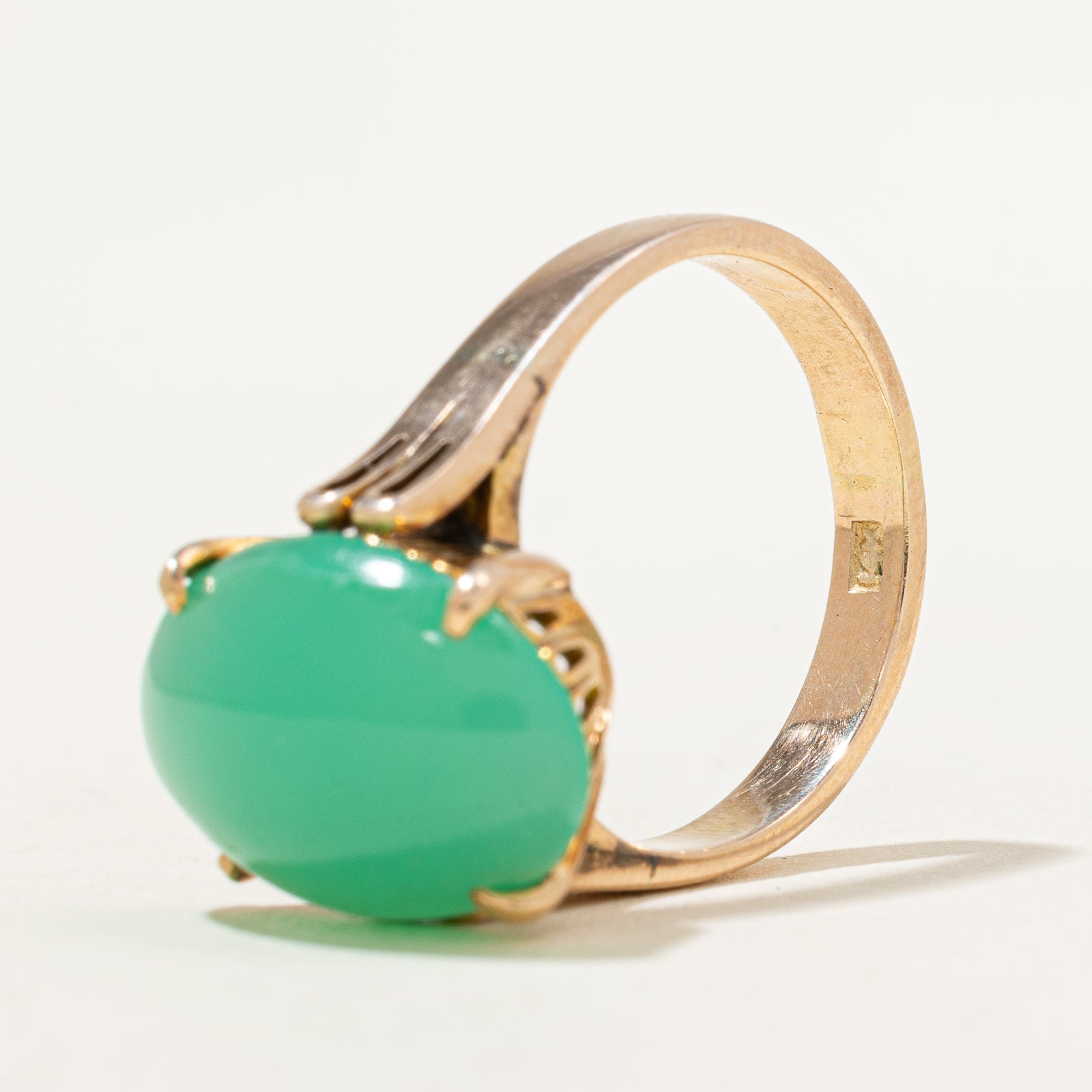 Oval Cabochon Jade Ring | 7.80ct | SZ 6.75