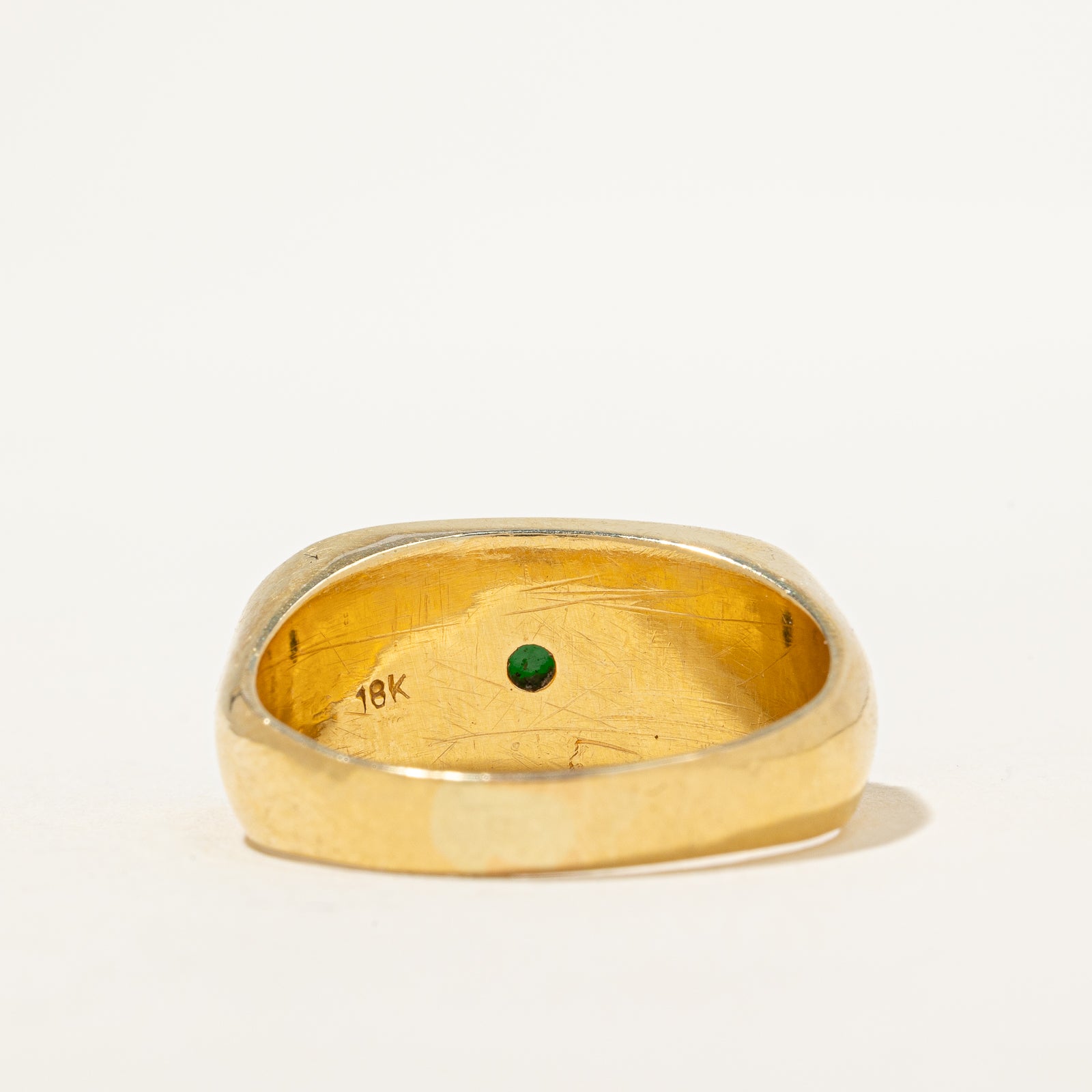 East West Cabochon Jade Ring | 4.50ct | SZ 9.75