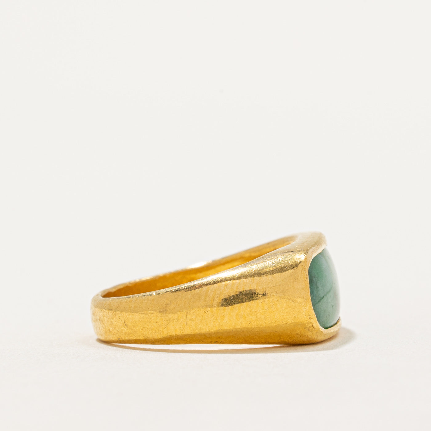 Single Stone Treated Jade Cocktail Ring | 1.50ct | SZ 7