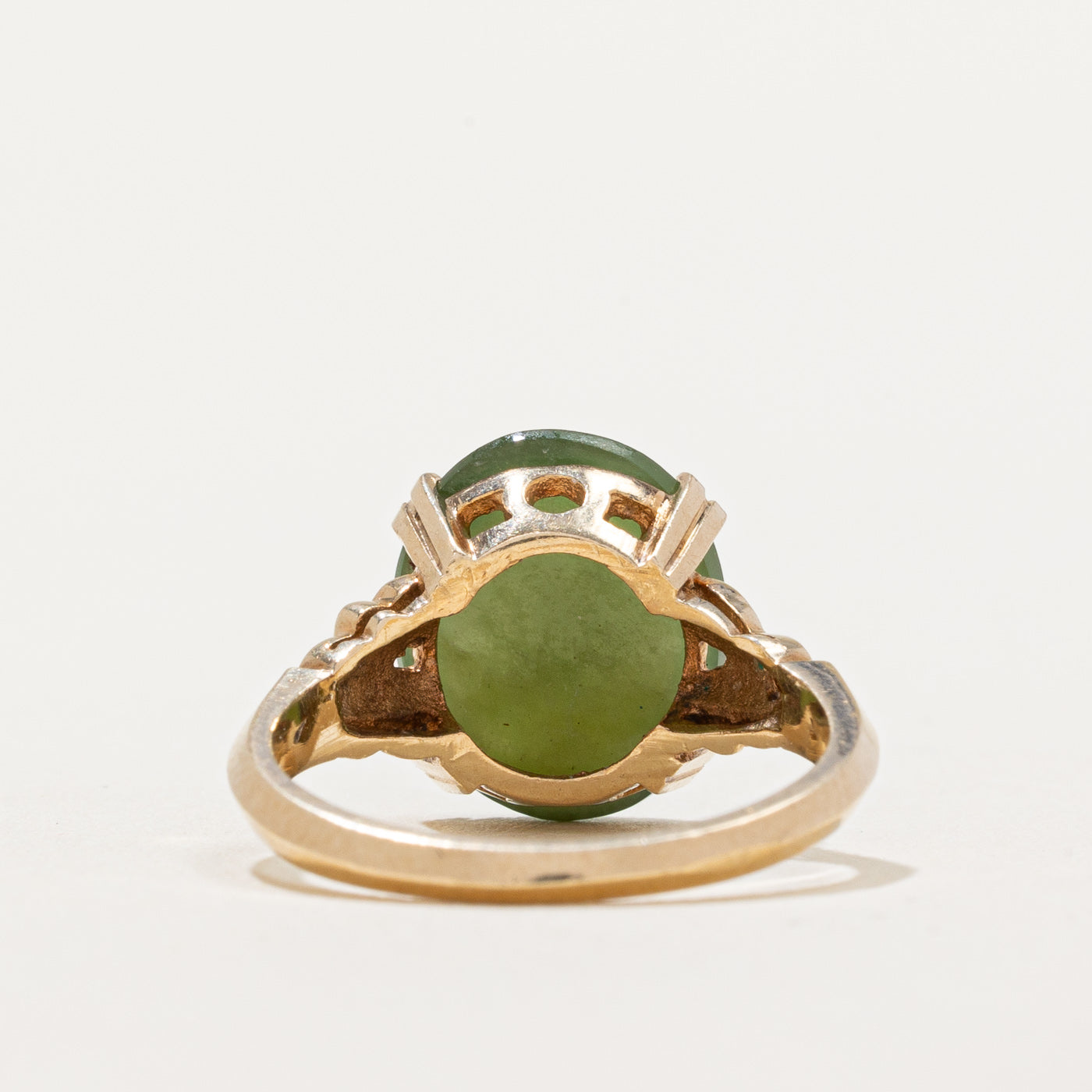 Nephrite Jade Cocktail Ring | 4.00ct | SZ 5.75