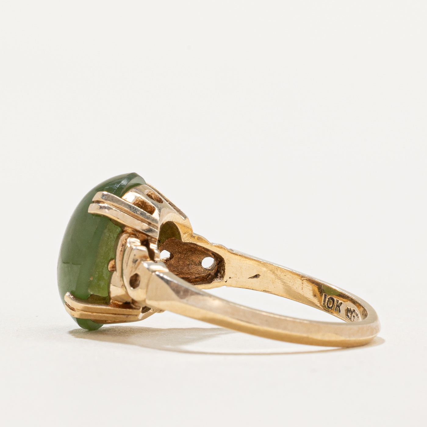 Nephrite Jade Cocktail Ring | 4.00ct | SZ 5.75