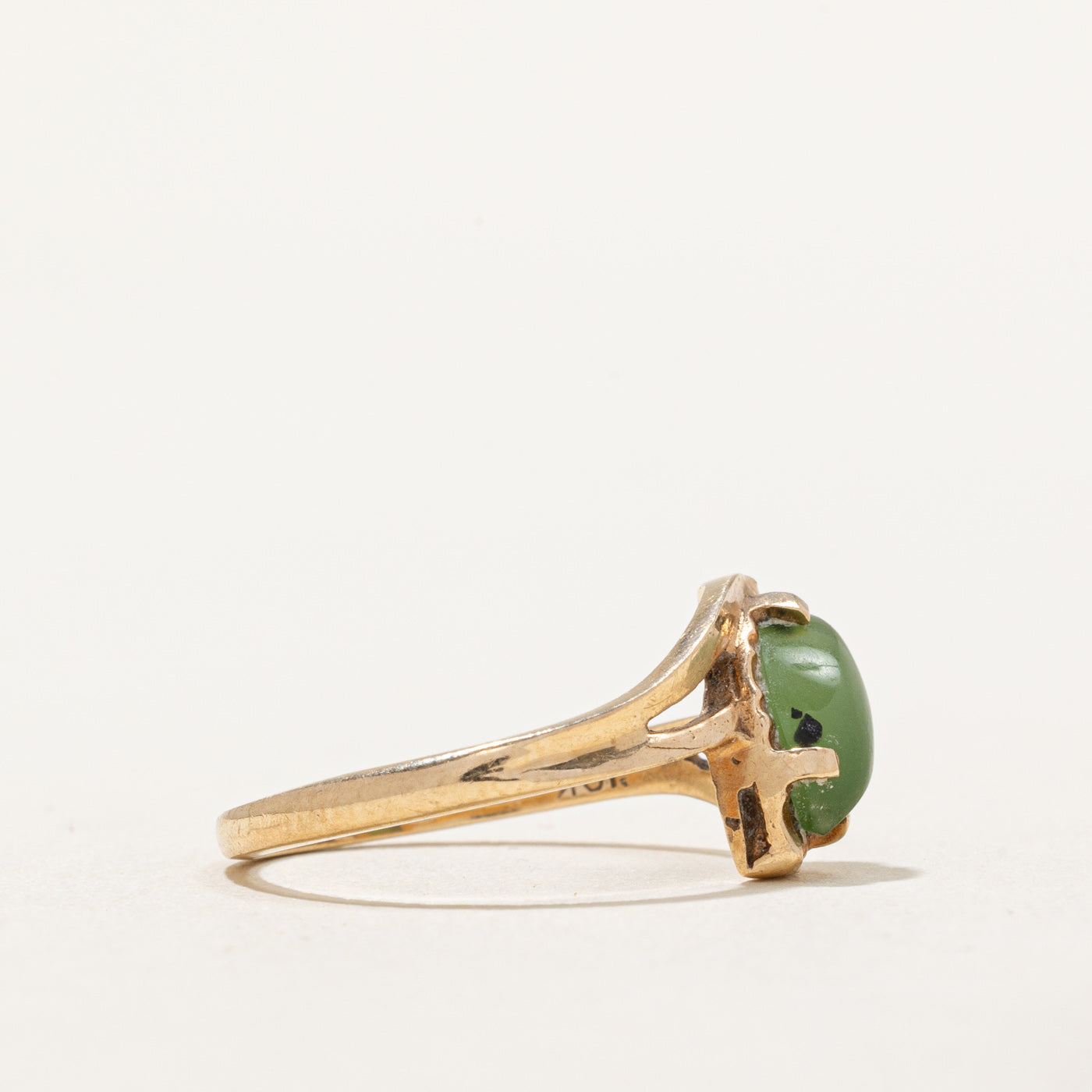 Marquise Cabochon Nephrite Jade Ring | 0.90ct | SZ 6