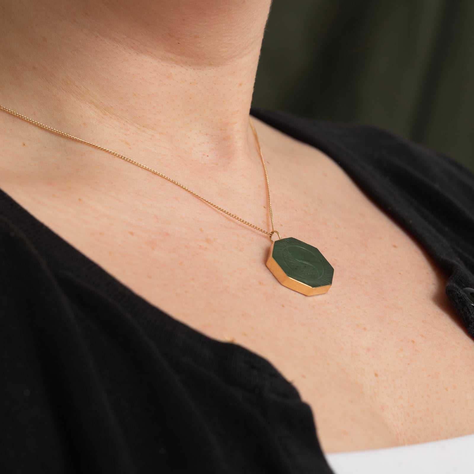 Nephrite Jade Yin Yang Pendant | 18.00ct
