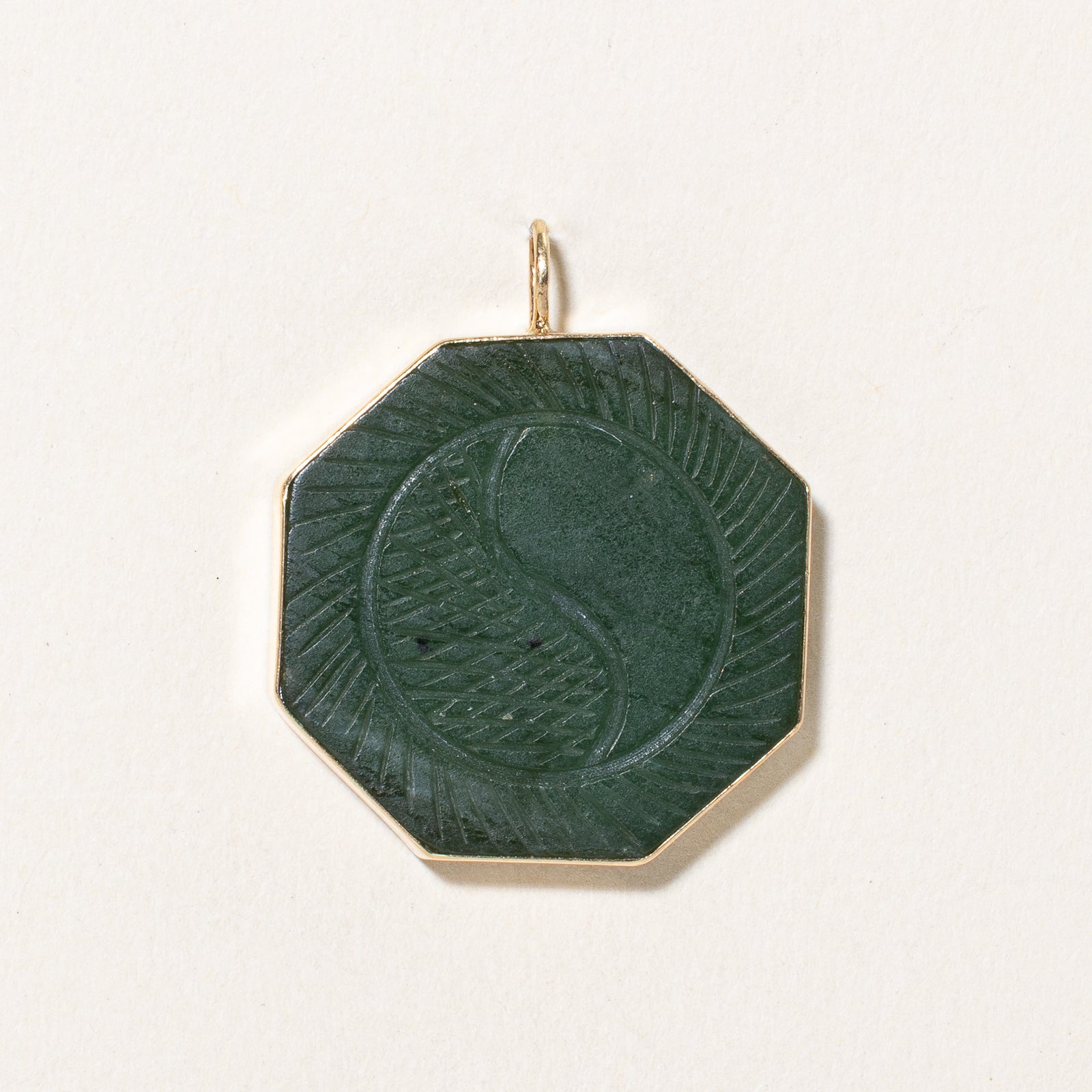 Nephrite Jade Yin Yang Pendant | 18.00ct