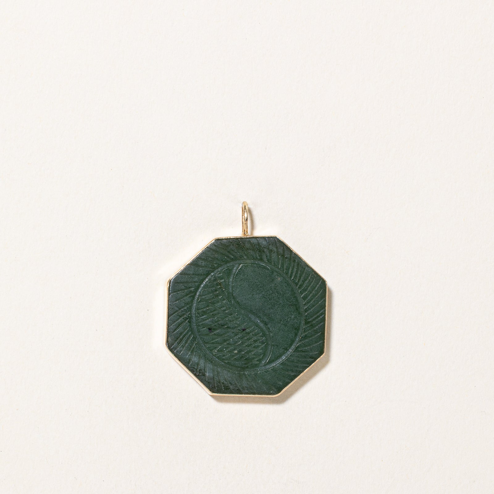 Nephrite Jade Yin Yang Pendant | 18.00ct