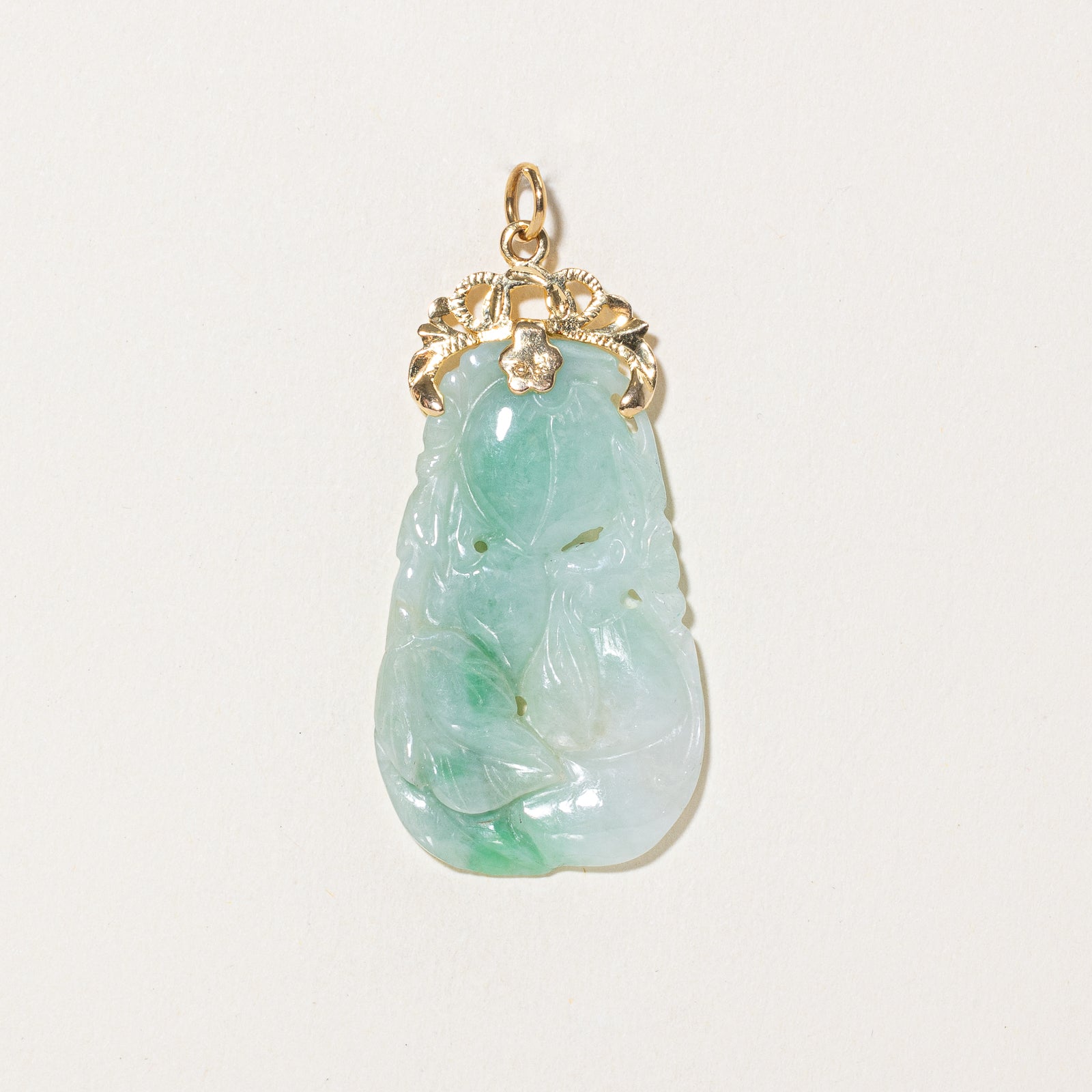 Carved Jadeite Pendant | 30.00ct