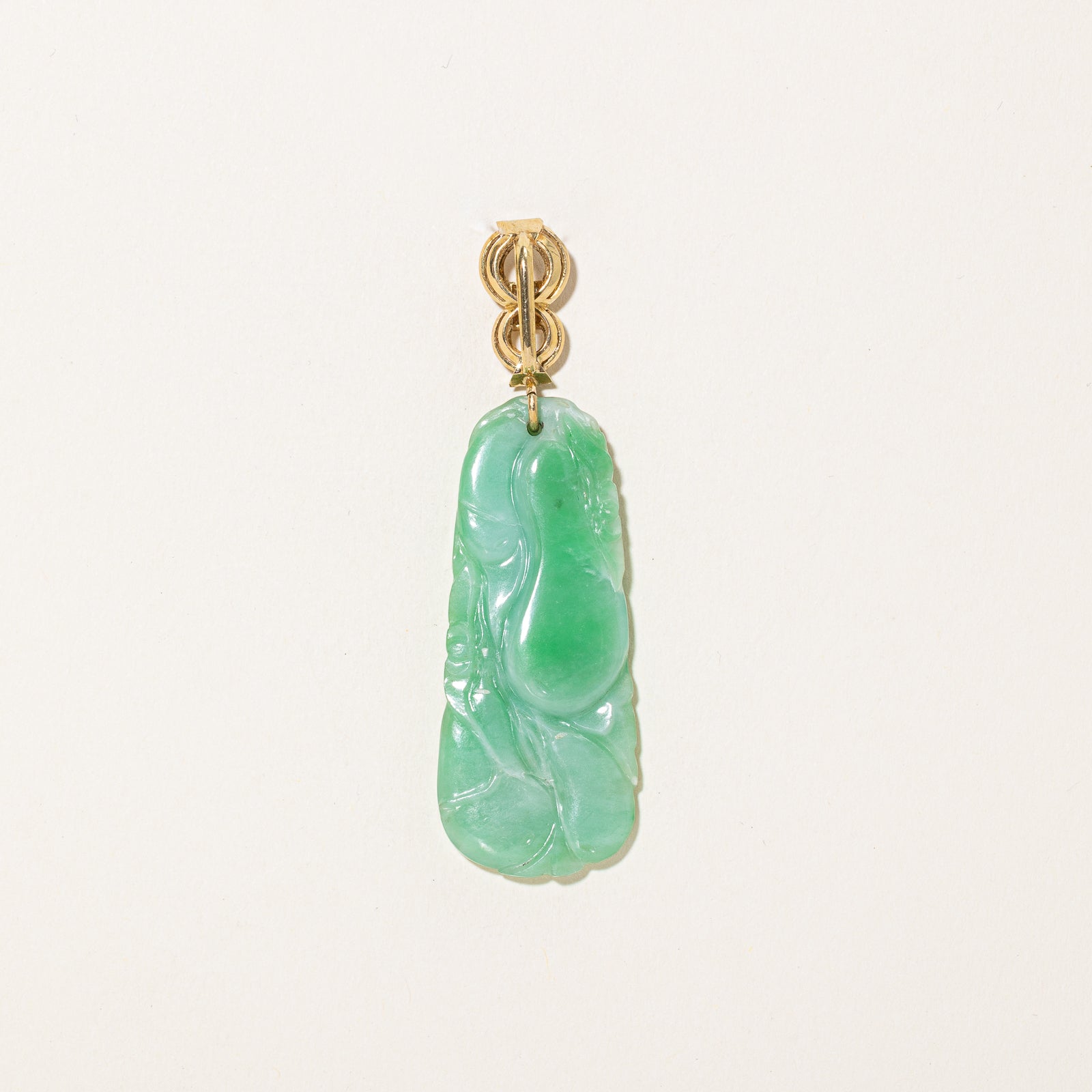 Jadeite & Diamond Pendant | 36.00ct, 0.38ctw
