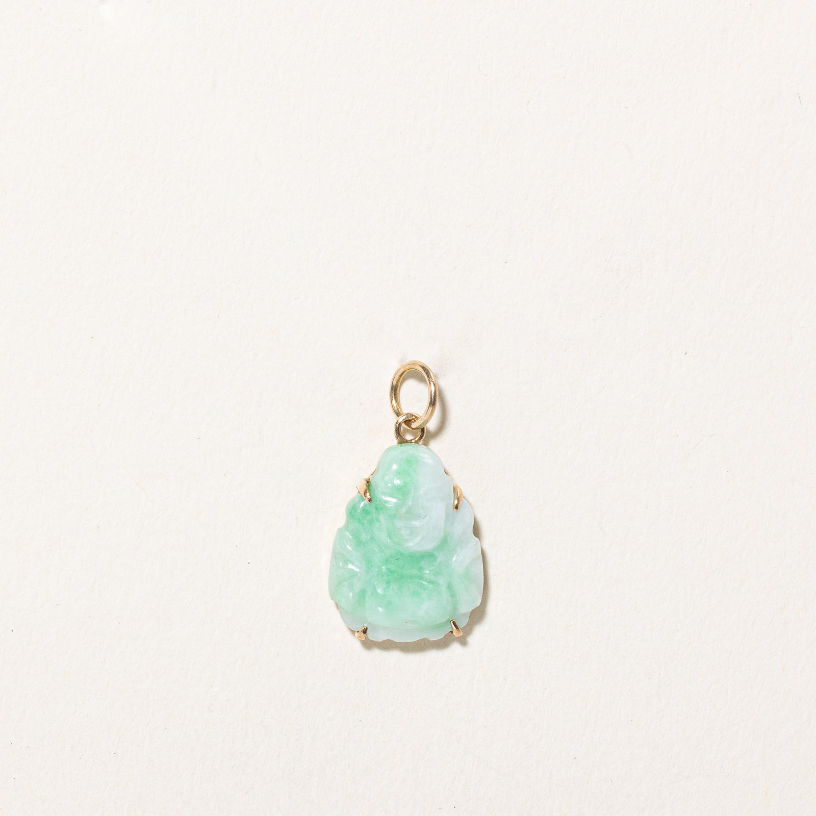 Carved Jadeite Buddha Pendant | 6.00ct