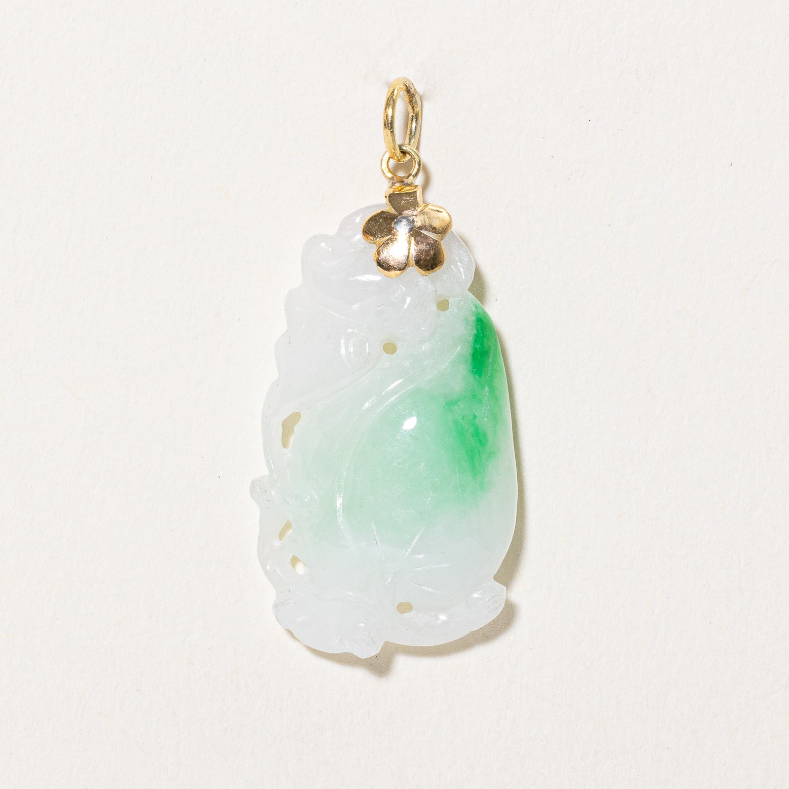 Carved Jadeite Pendant | 20.00ct