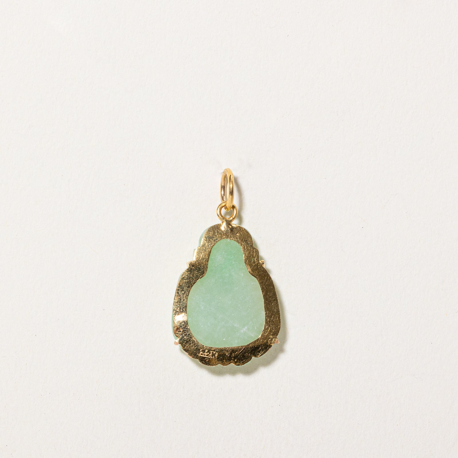 Carved Jadeite Budha Pendant | 12.00ct
