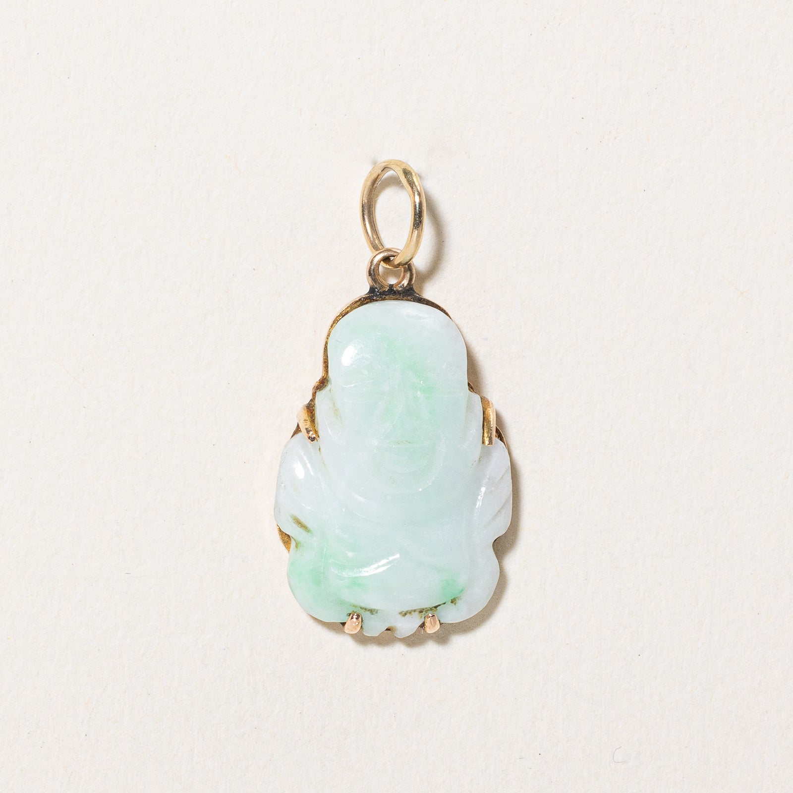 Carved Jadeite Figure Pendant | 8.50ct