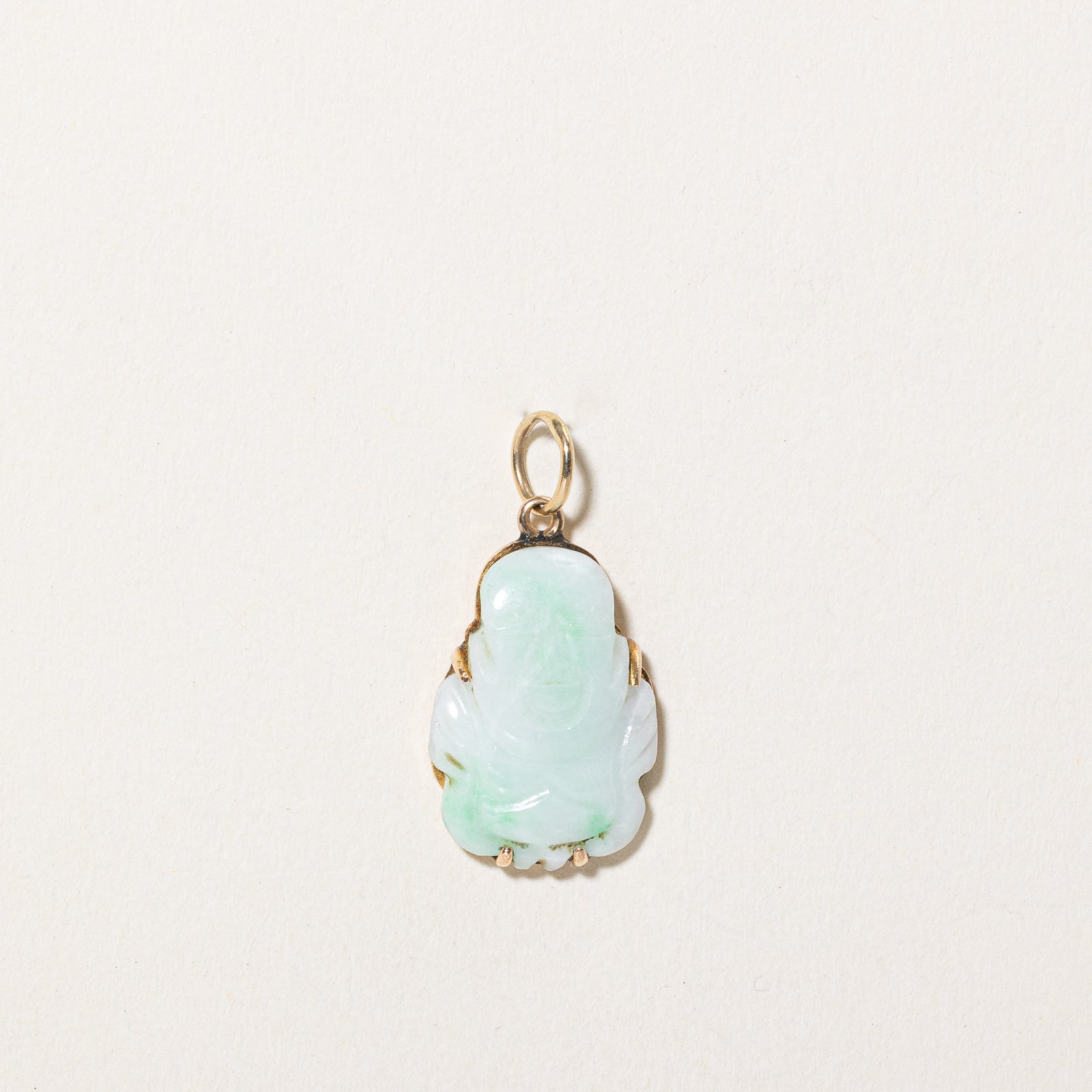 Carved Jadeite Figure Pendant | 8.50ct