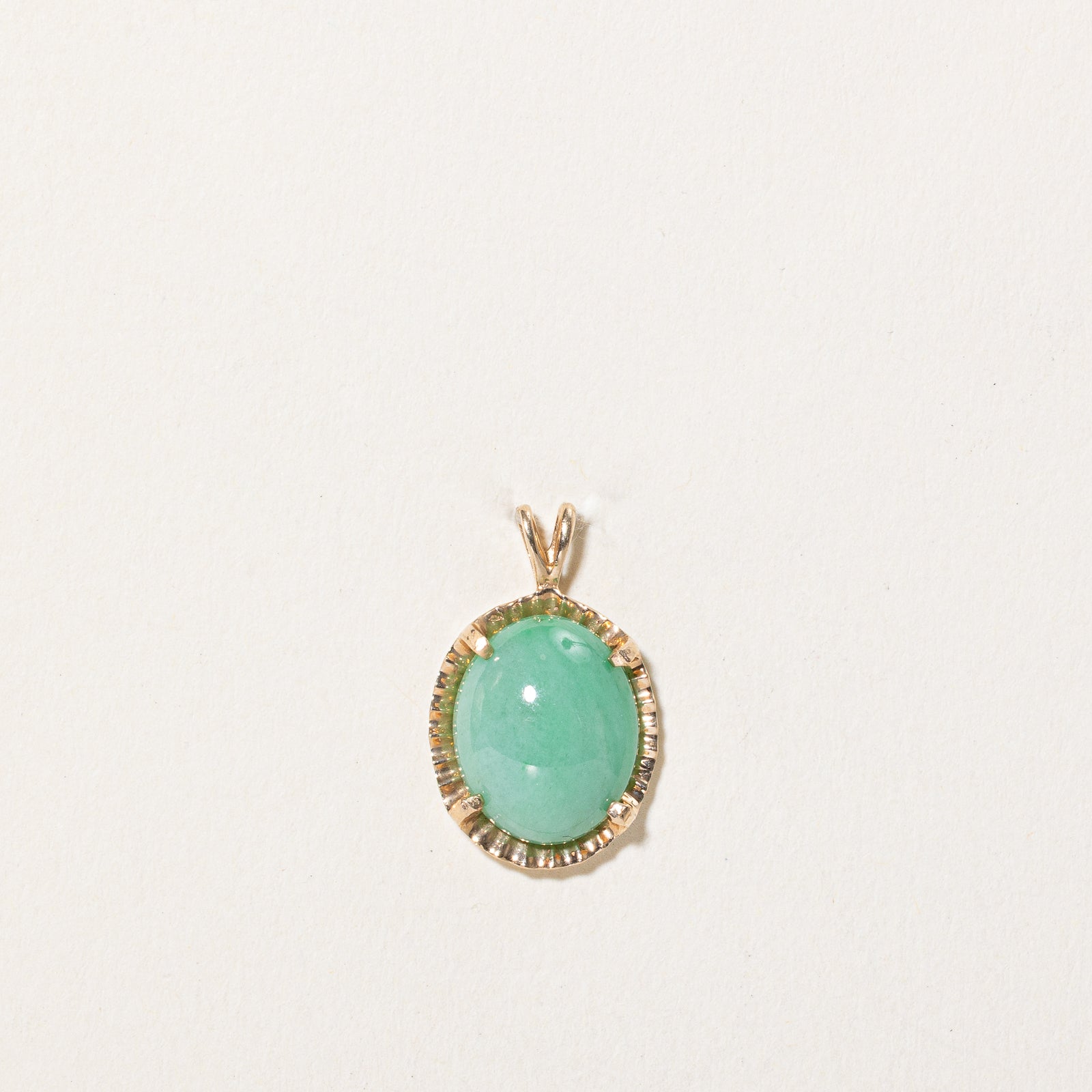 Oval Cabochon Jadeite Pendant | 6.00ct