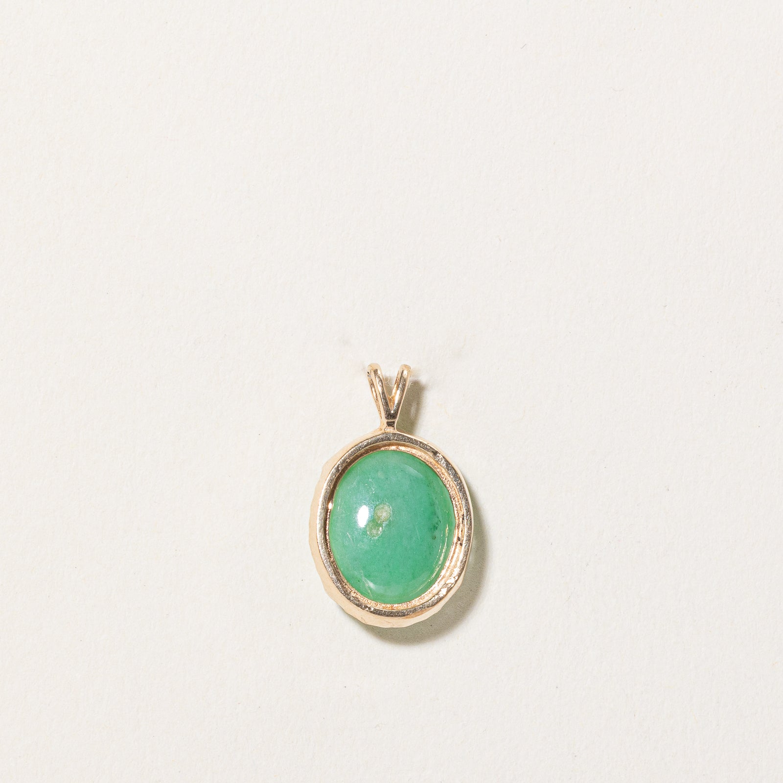 Oval Cabochon Jadeite Pendant | 6.00ct