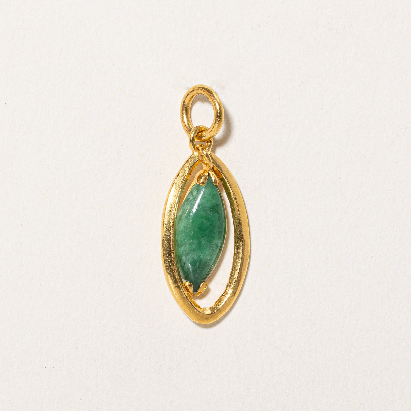 Marquise Cabochon Jadeite Pendant | 1.80ct