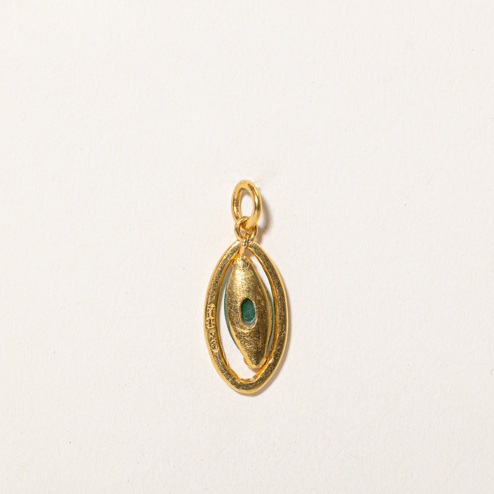 Marquise Cabochon Jadeite Pendant | 1.80ct