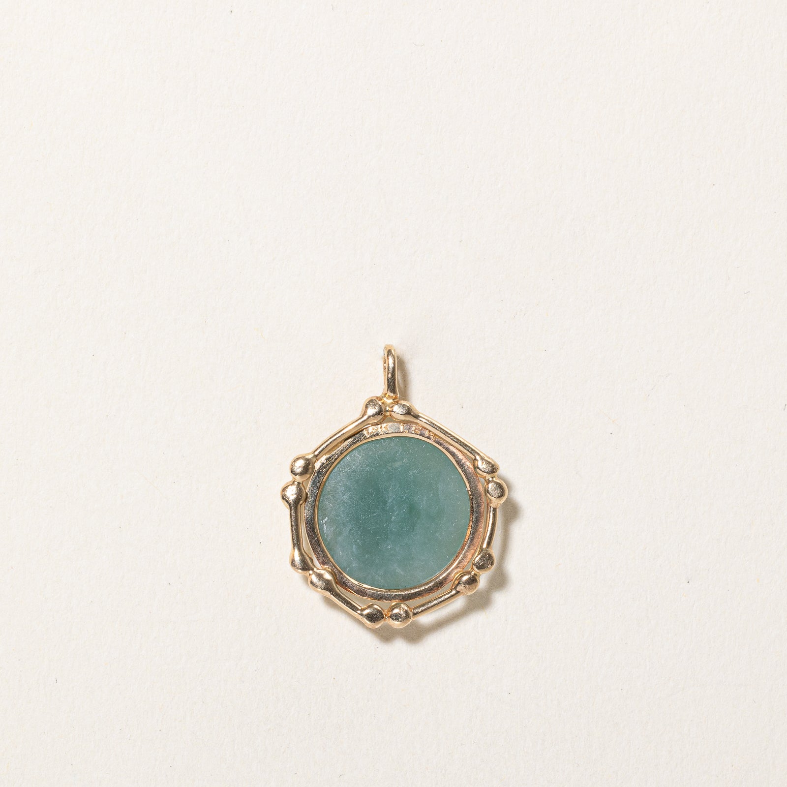 Round Cabochon Nephrite Jade Pendant | 3.60ct