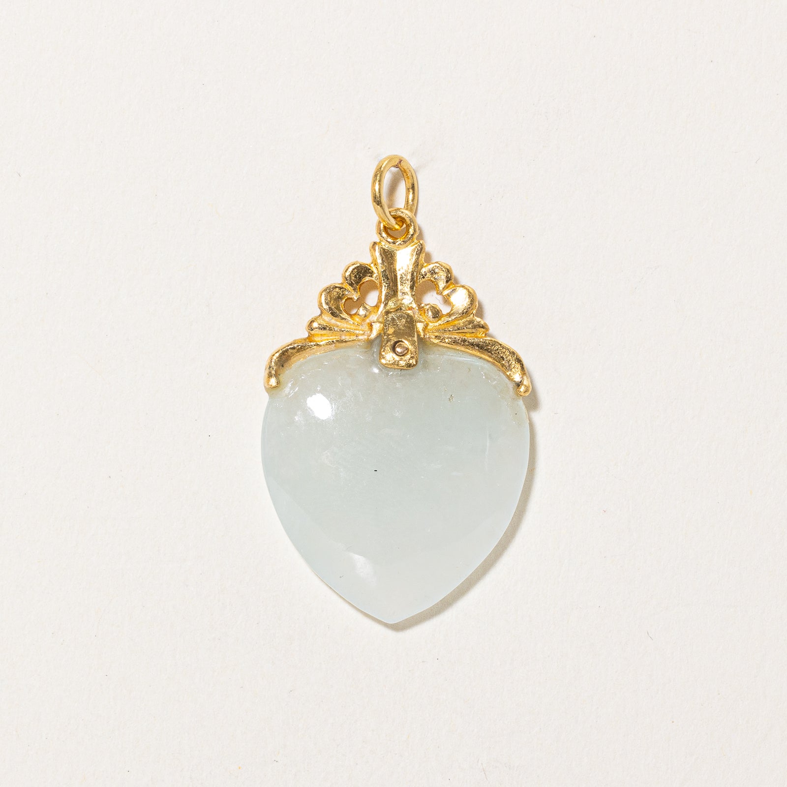 Jadeite Heart Pendant | 28.00ct