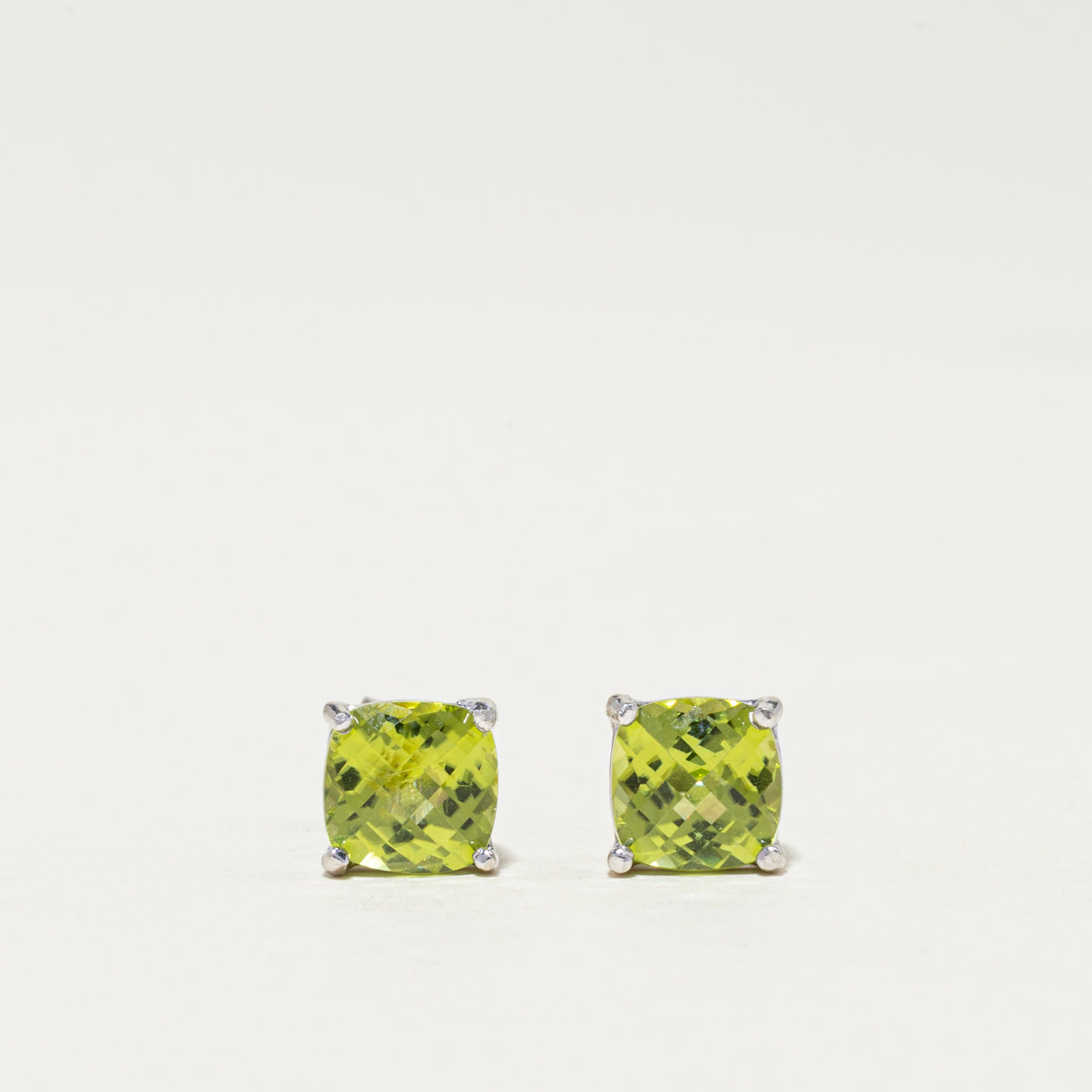 14K Peridot Stud Earrings | 2.50ctw