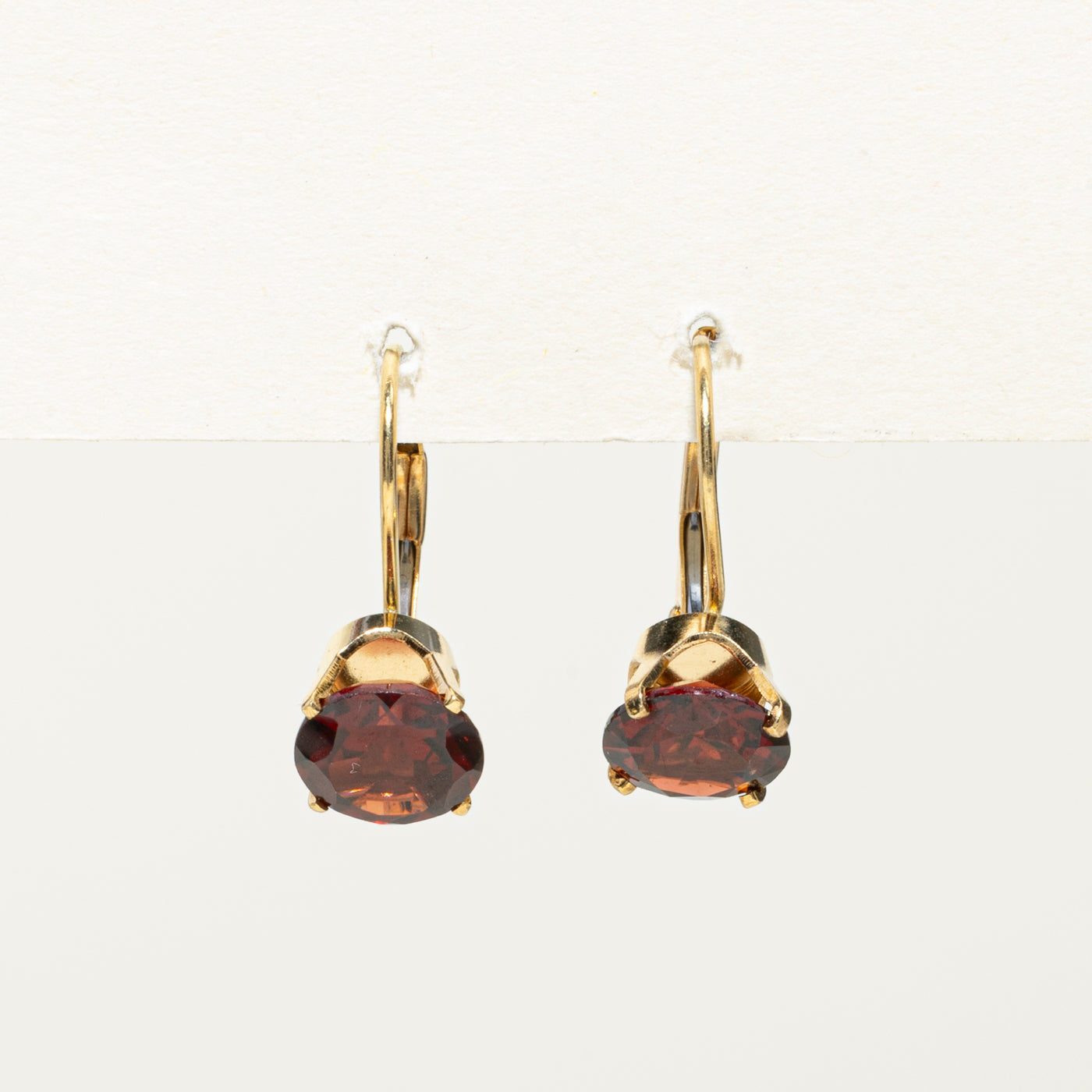 18K Garnet Drop Earrings | 4.00ctw