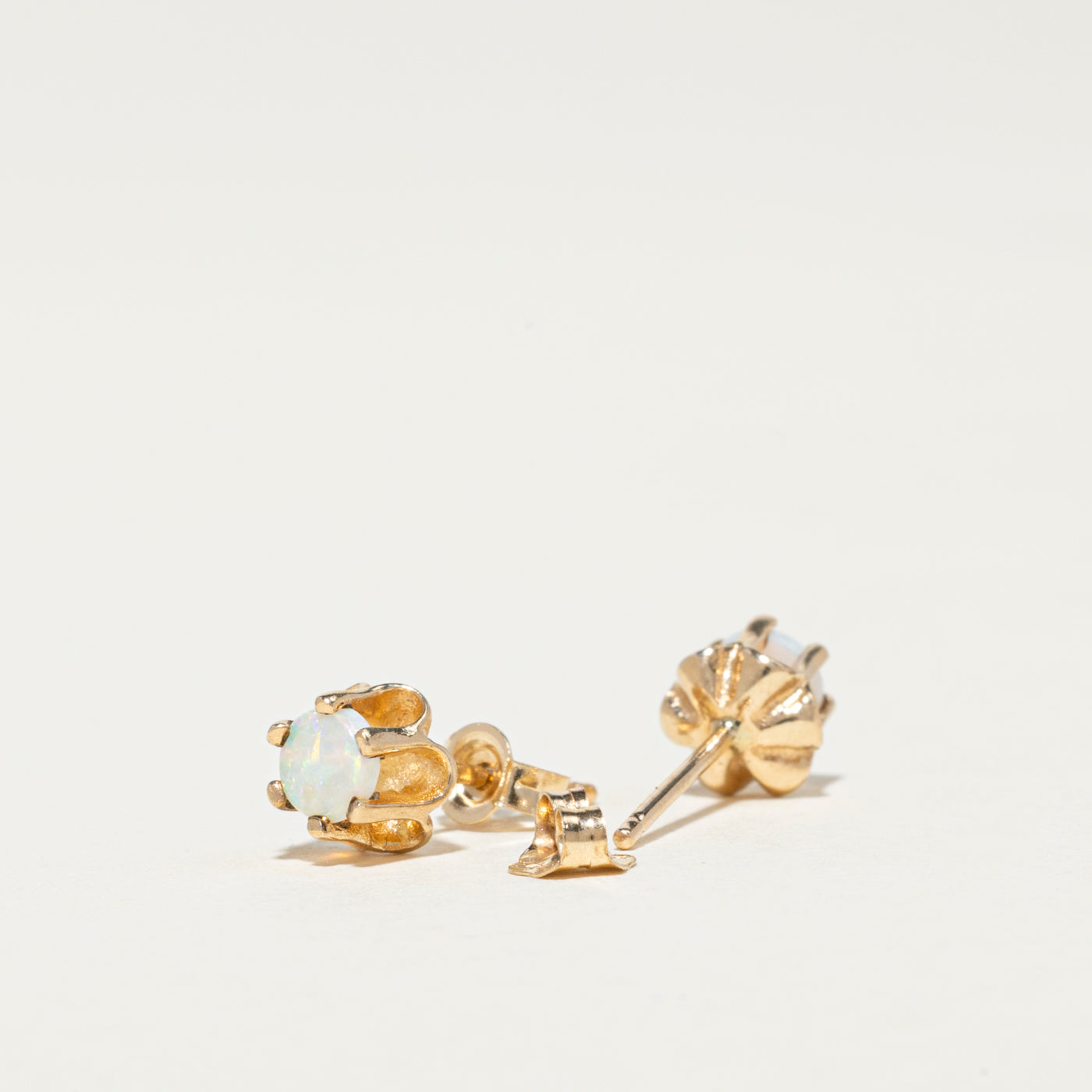 10K Opal Stud Earrings | 0.36ctw