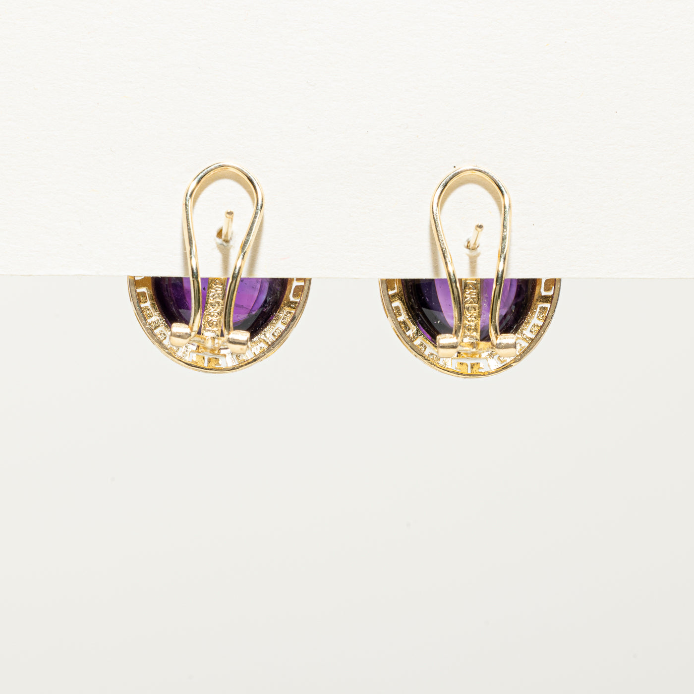 14K Amethyst Stud Earrings | 18.00ctw