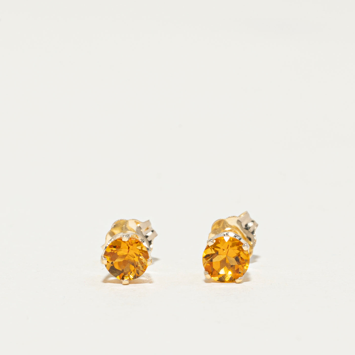14K Citrine Stud Earrings | 0.48ctw