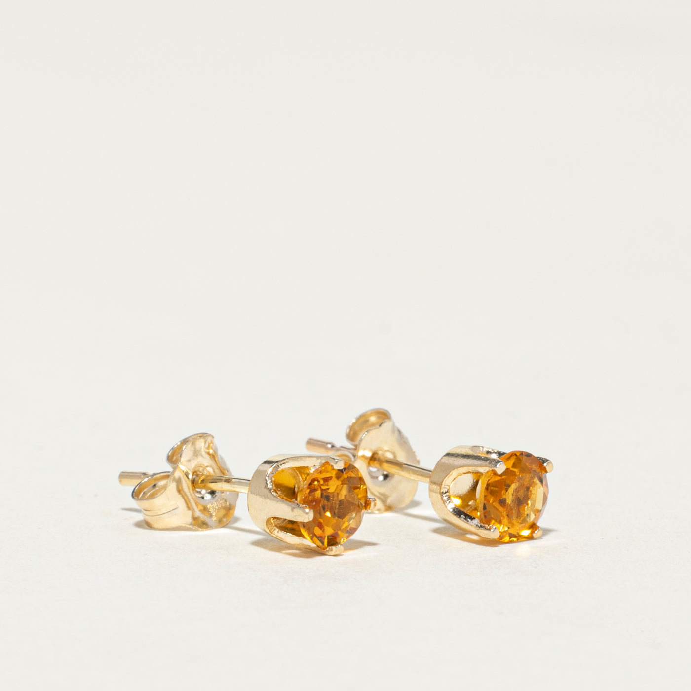 14K Citrine Stud Earrings | 0.48ctw