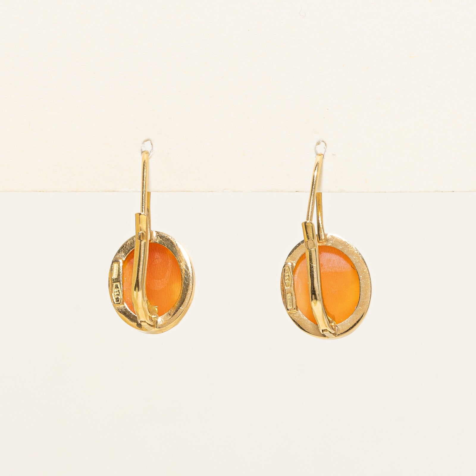 Italian Shell Cameo Drop Earrings | 4.00ctw