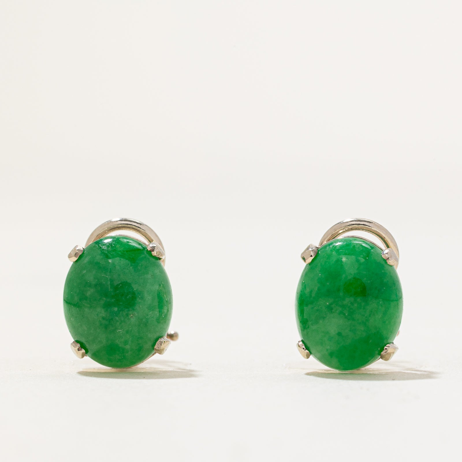 Jade Clip On Earrings | 6.50ctw
