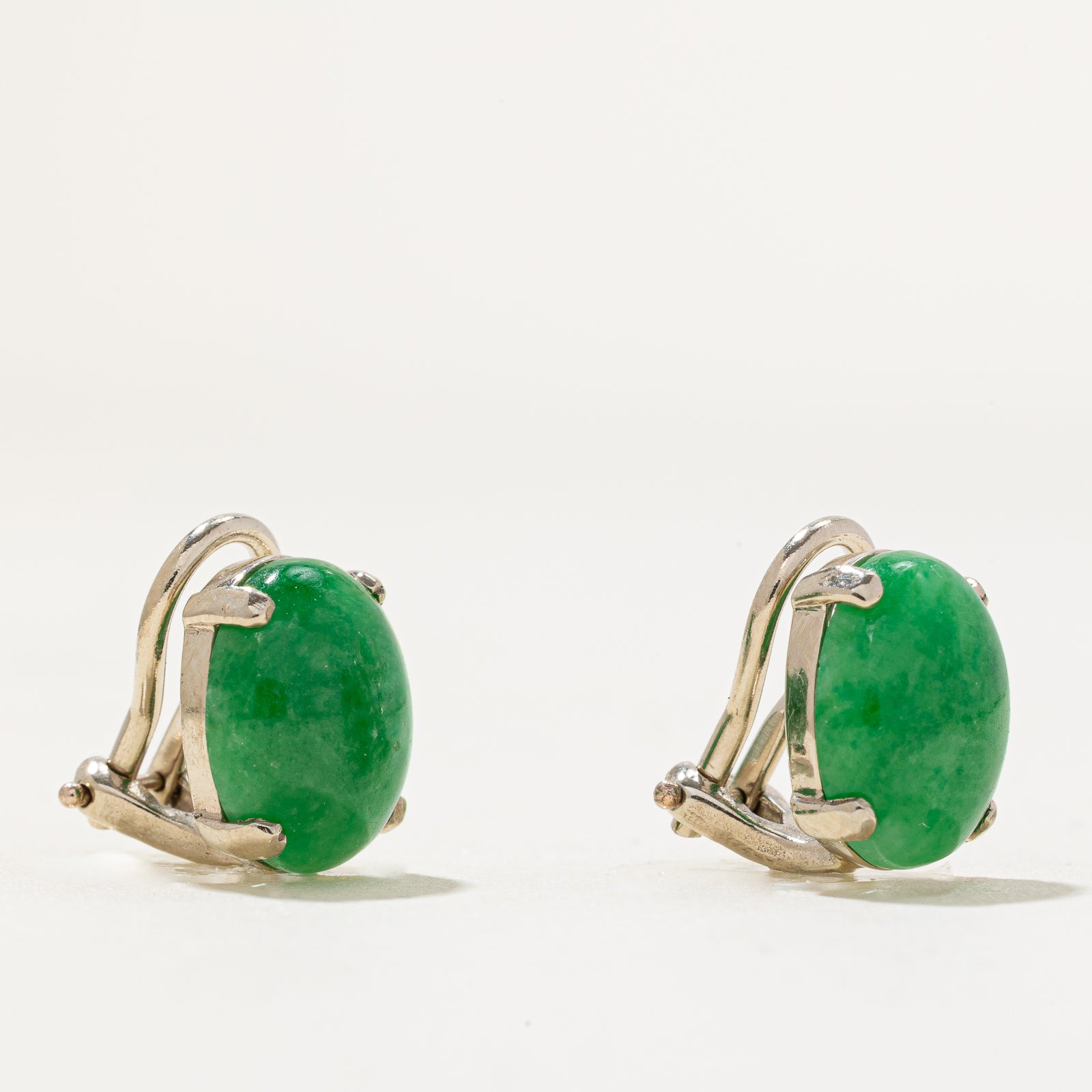 Jade Clip On Earrings | 6.50ctw
