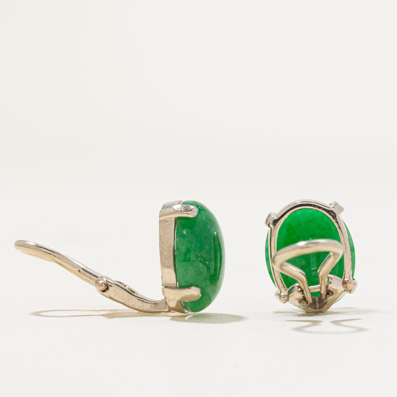 Jade Clip On Earrings | 6.50ctw