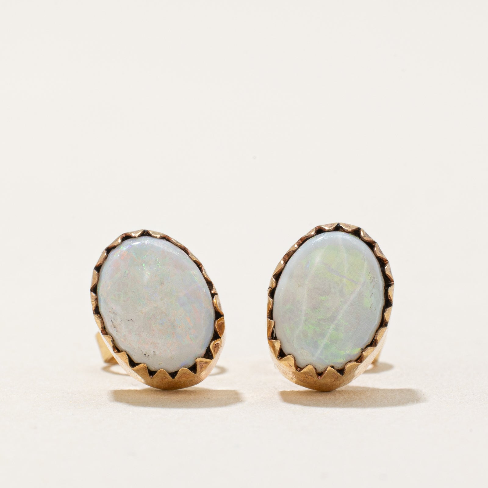 Iridescent Opal Stud Earrings | 1.40ctw