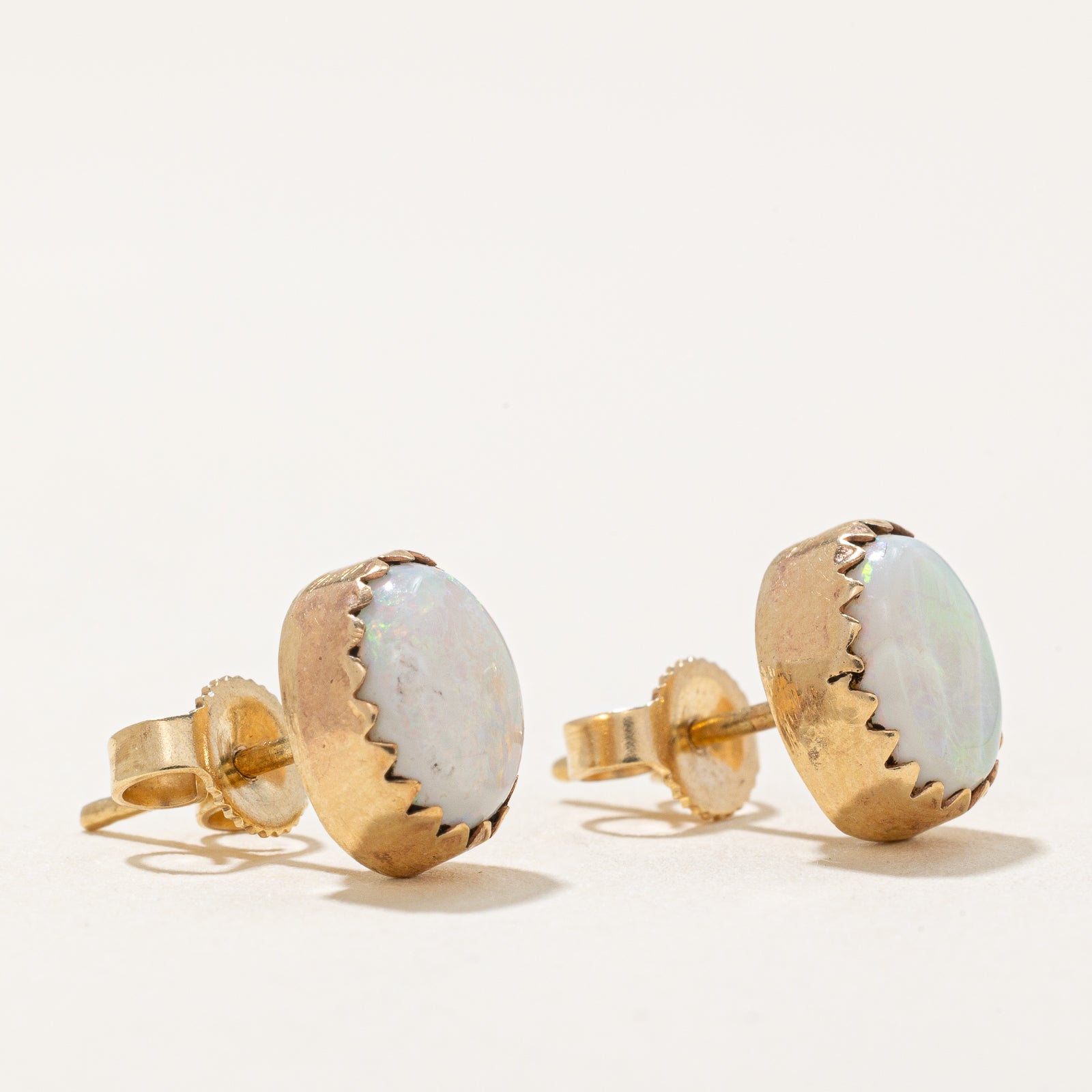 Iridescent Opal Stud Earrings | 1.40ctw