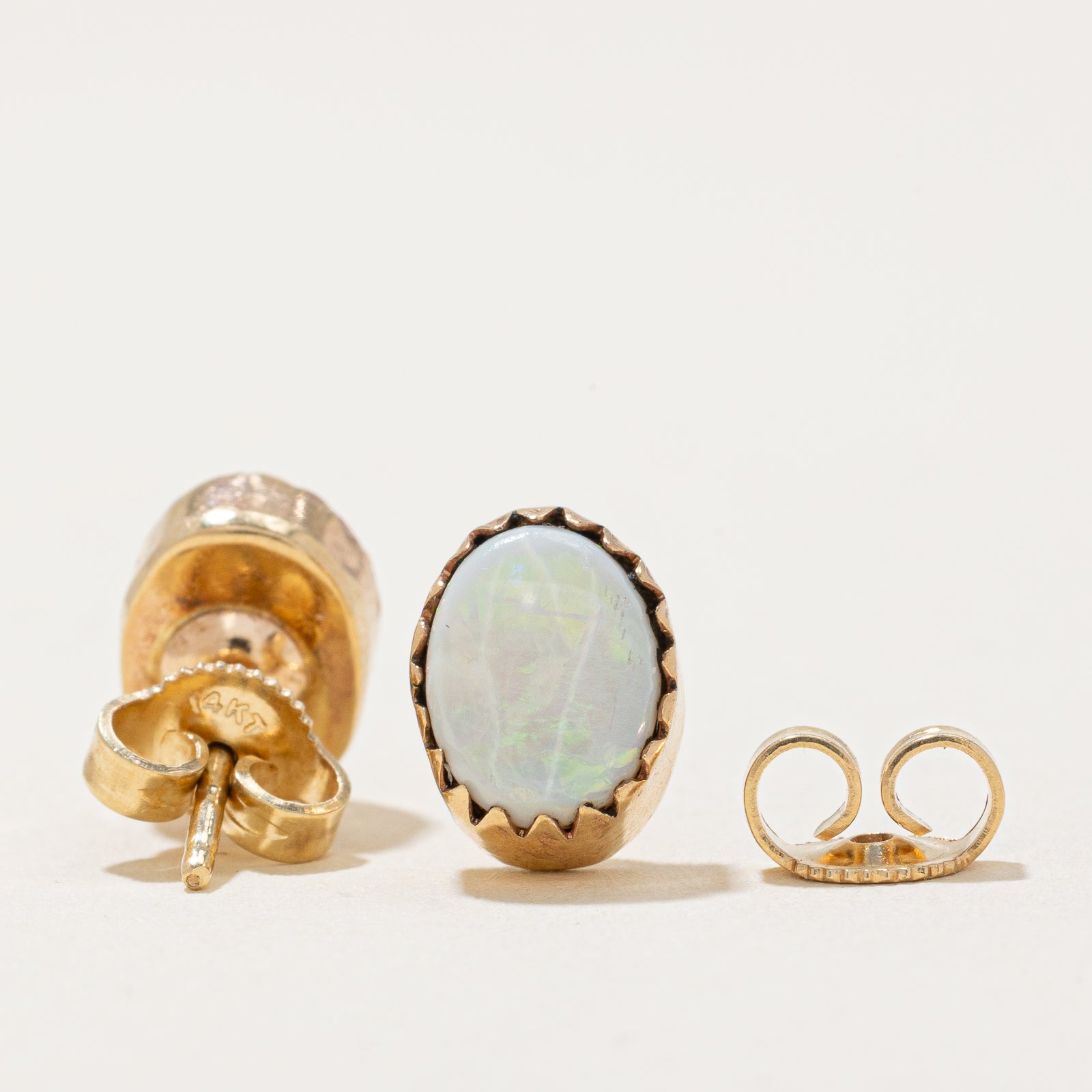 Iridescent Opal Stud Earrings | 1.40ctw