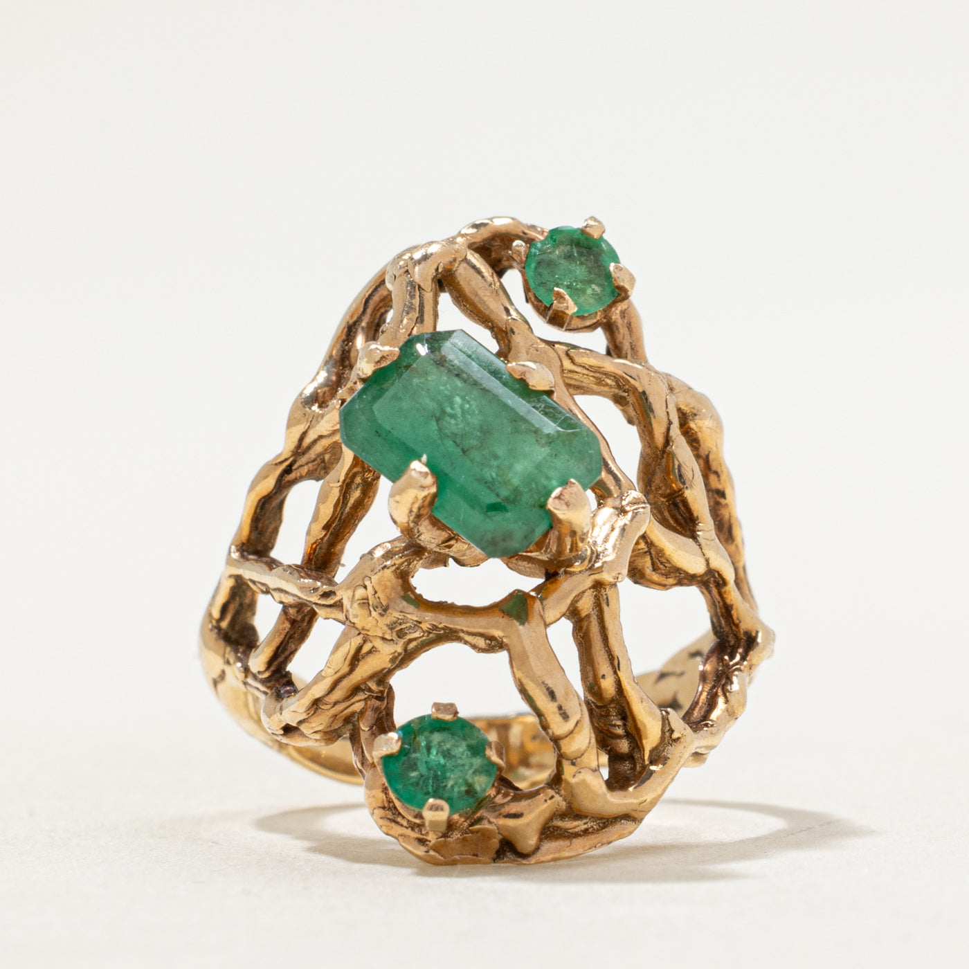 Bague cocktail émeraude | 1,28 ct | Taille 5