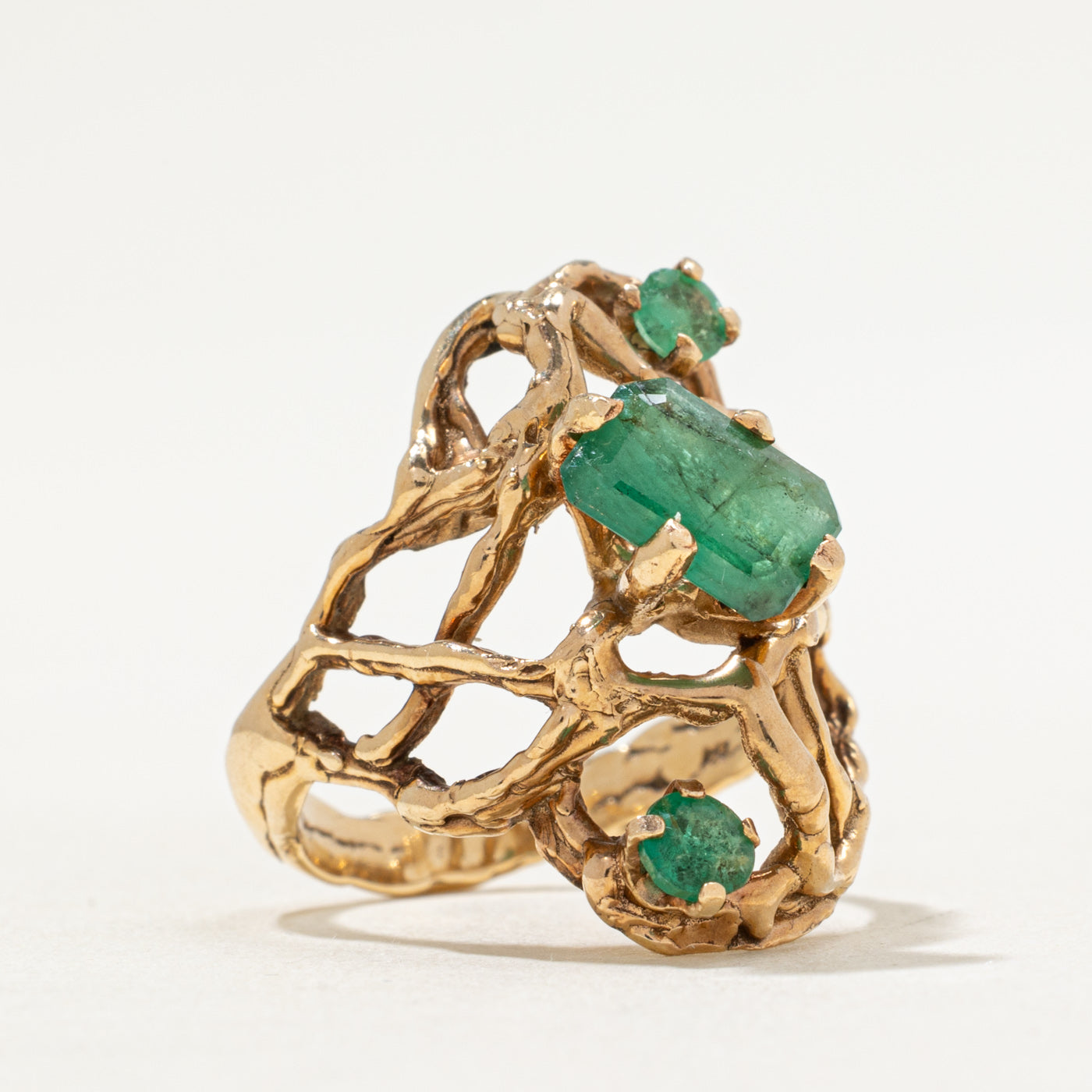 Bague cocktail émeraude | 1,28 ct | Taille 5