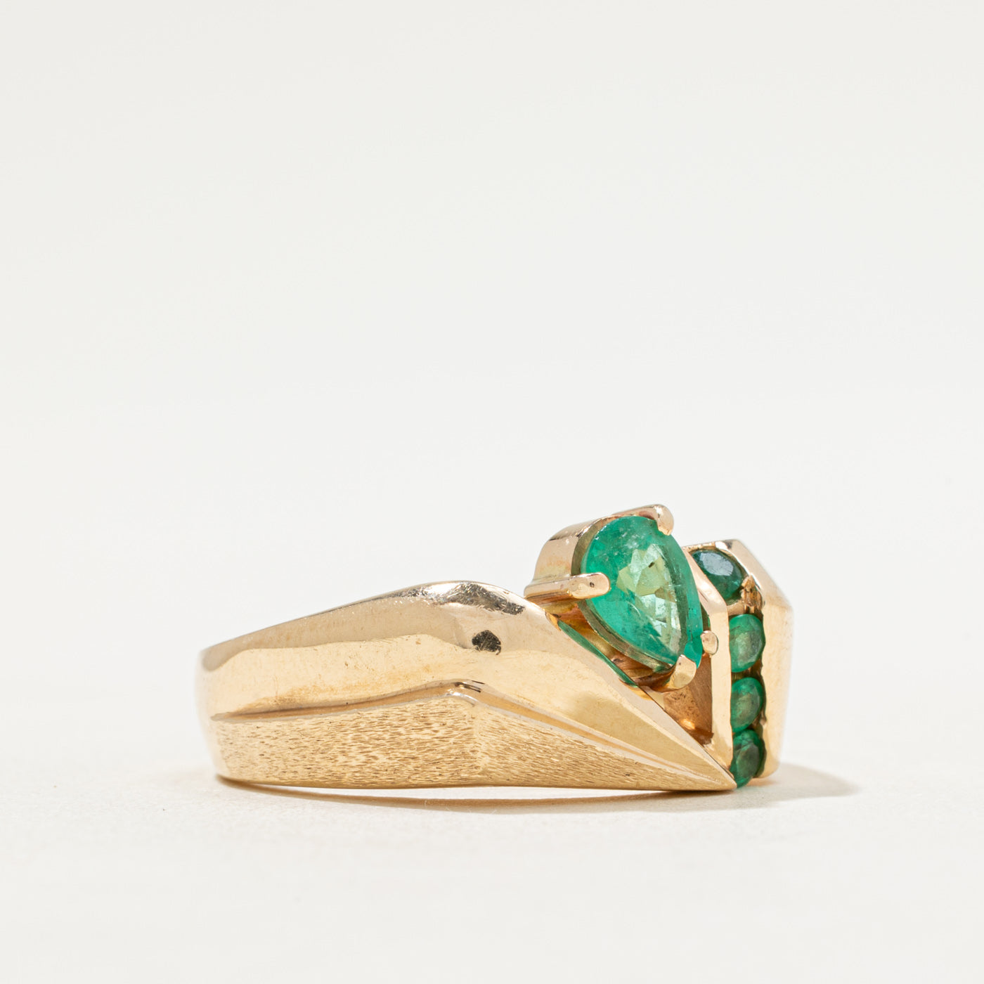 Bague cocktail émeraude | 0,87 ct | Taille 10,75