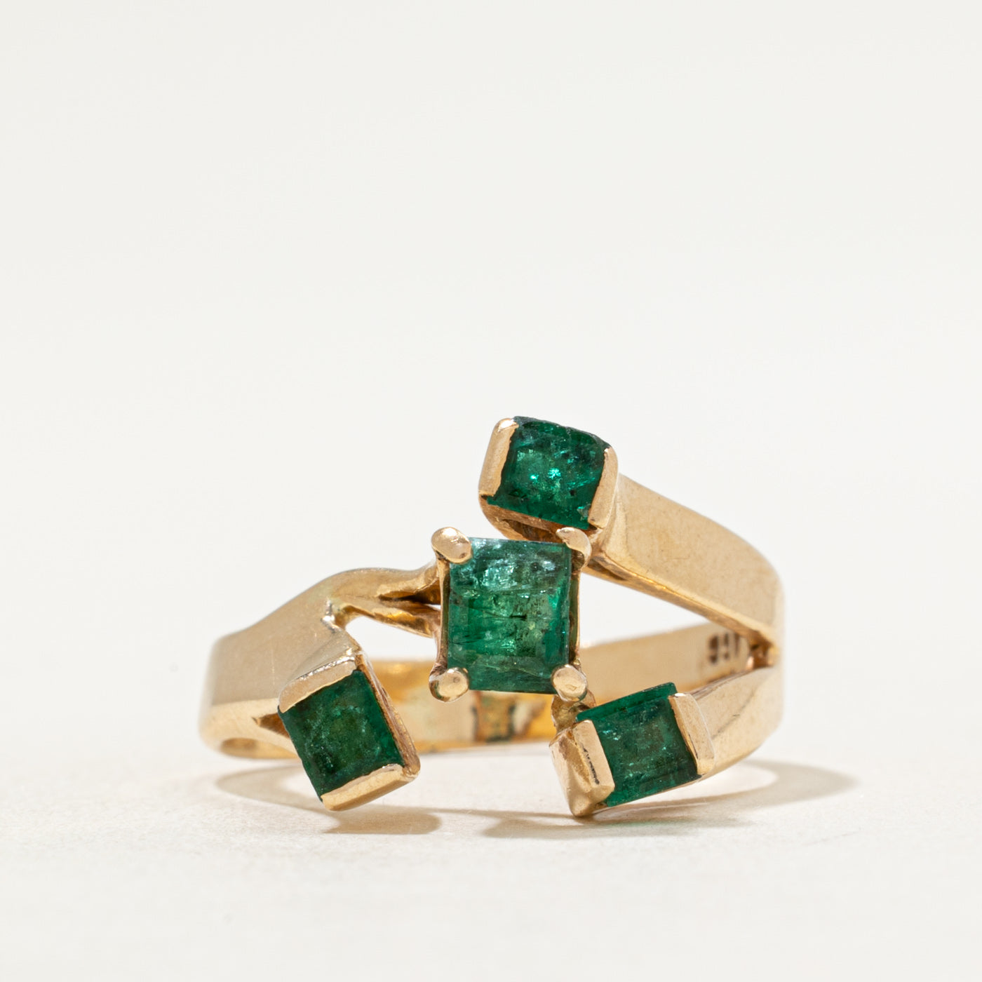 Scattered Emerald Ring | 0.83ctw | SZ 6.5