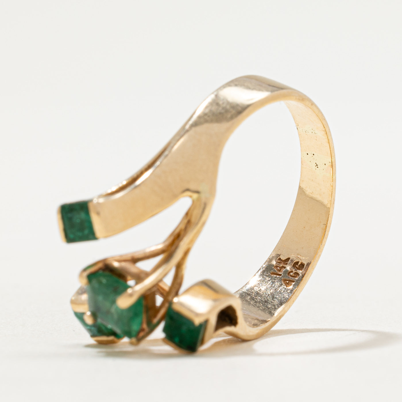 Scattered Emerald Ring | 0.83ctw | SZ 6.5