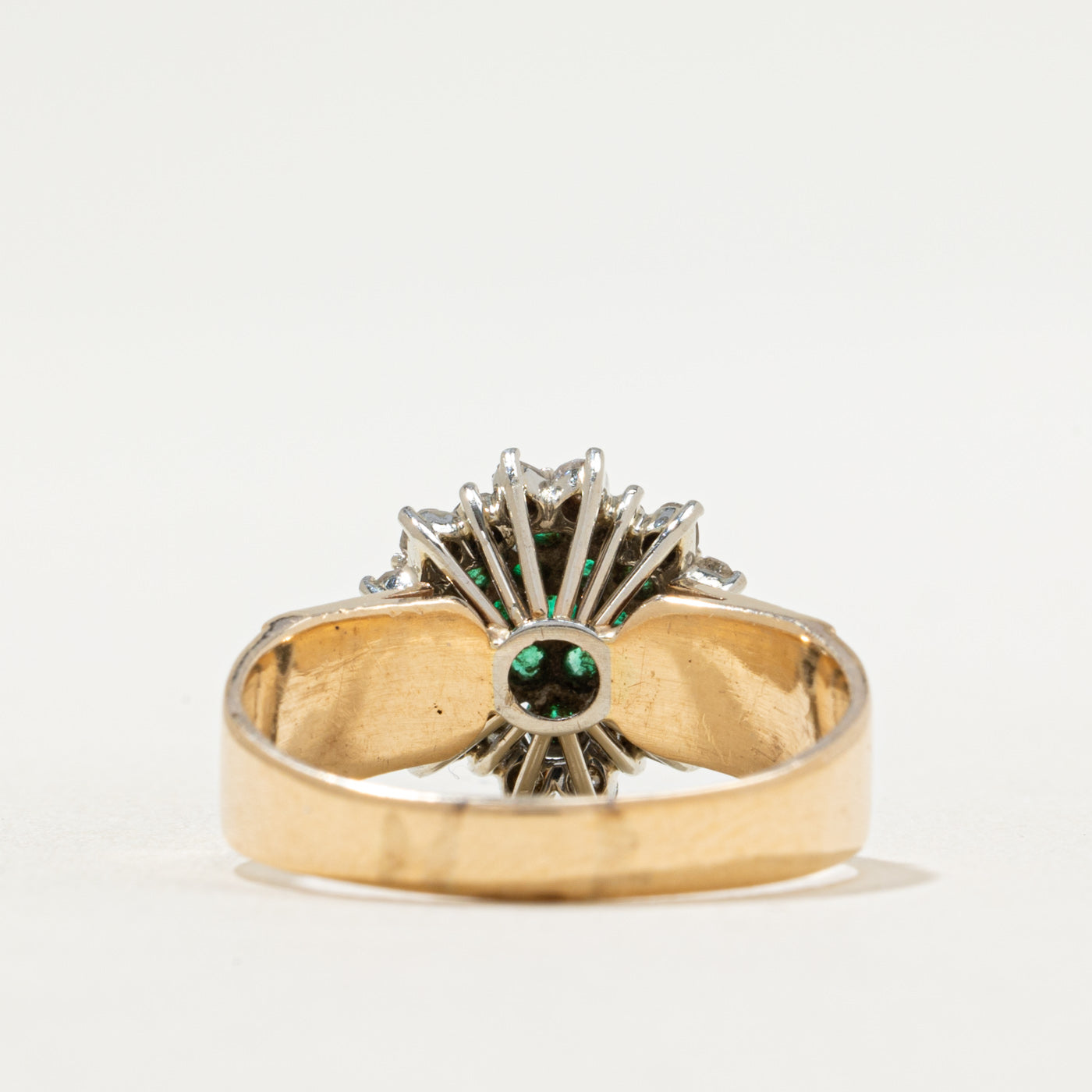 ***QC, 25 AVRIL, Bague DAYNE sertie d'émeraudes et de diamants | 0,50 ct, 0,36 ct | Taille 8